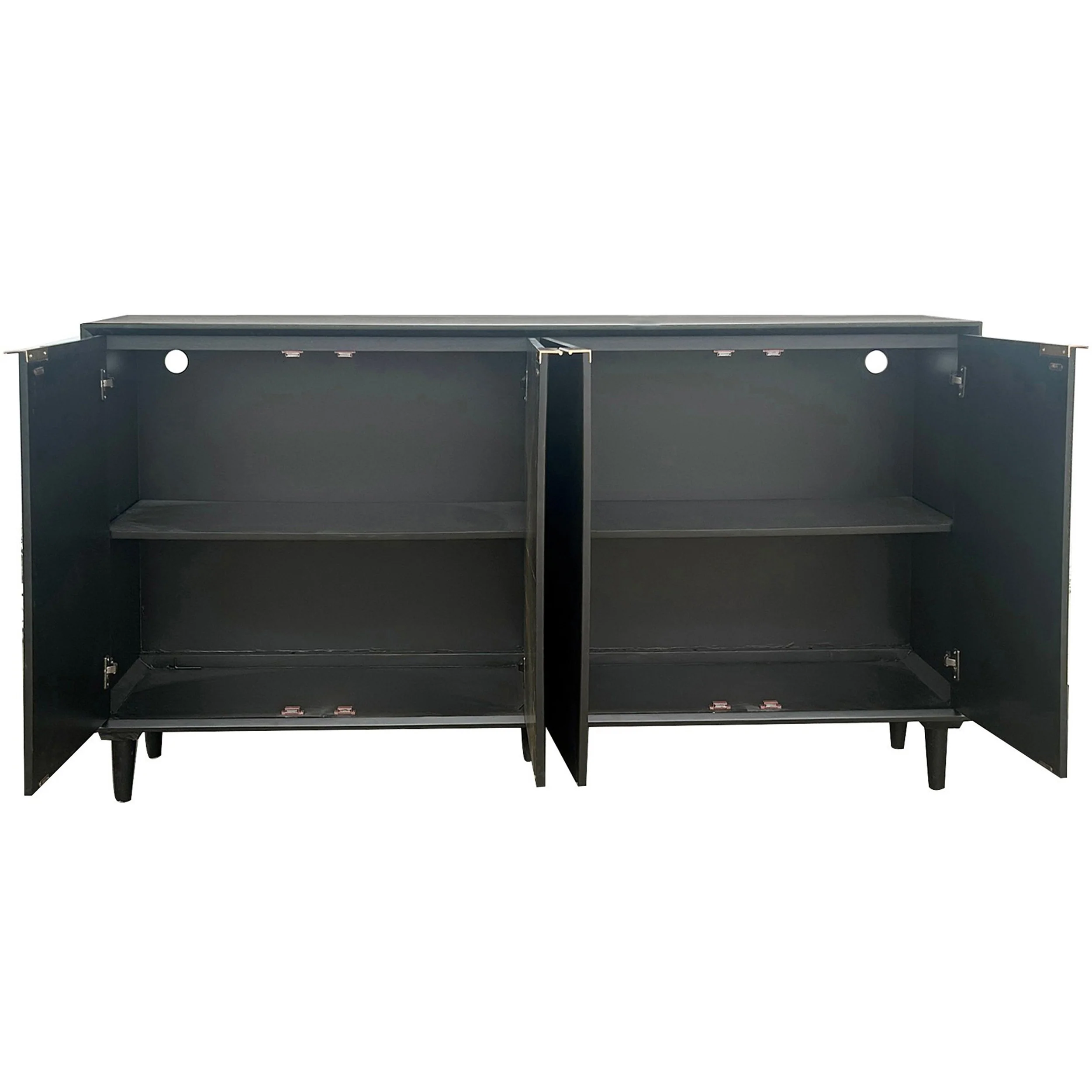 Arvada 4 Door Sideboard, Black - Image 3