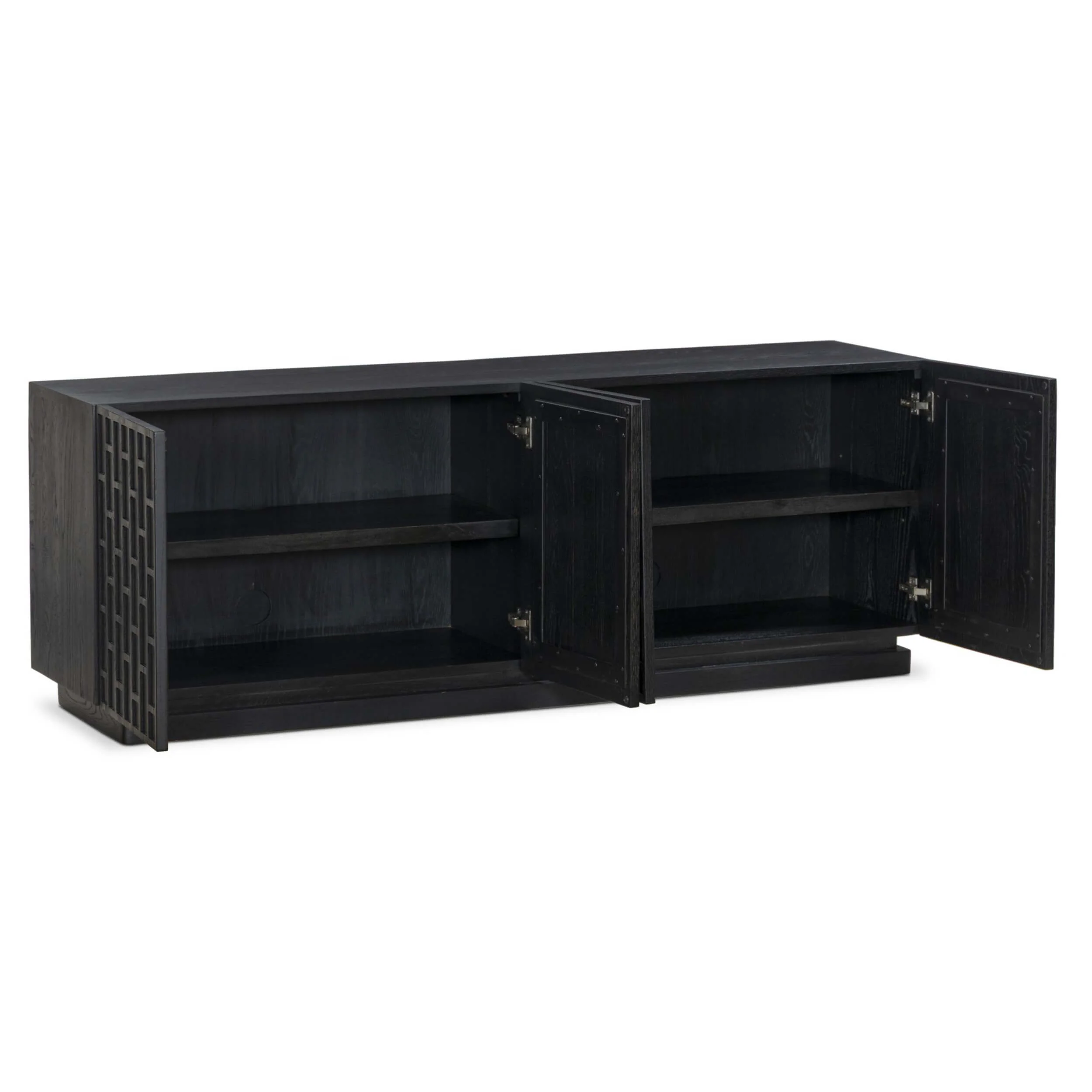 Asbury Media Console, Black by Four Hands - Image 4