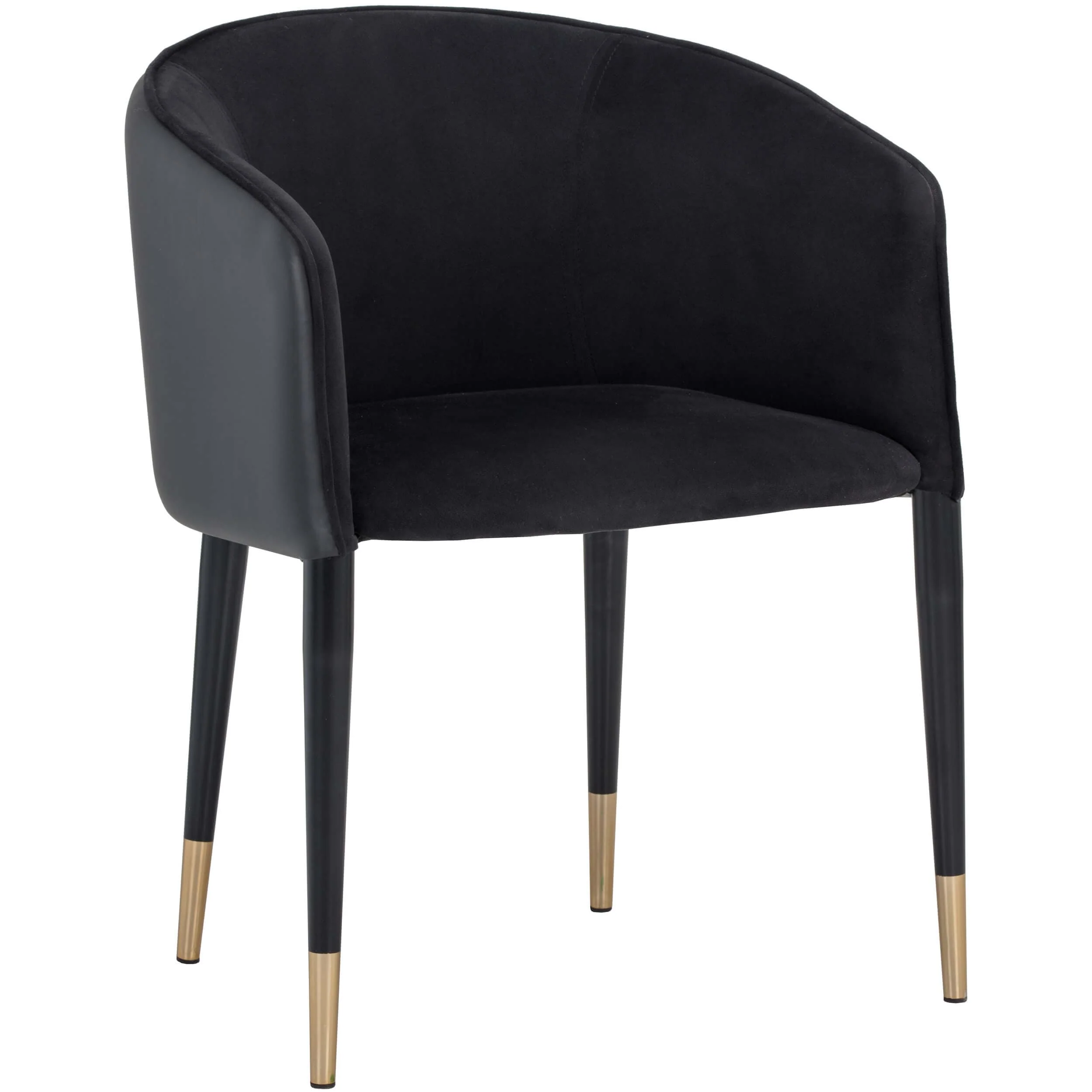 Asher Arm Chair, Abbington Black, Set of 2