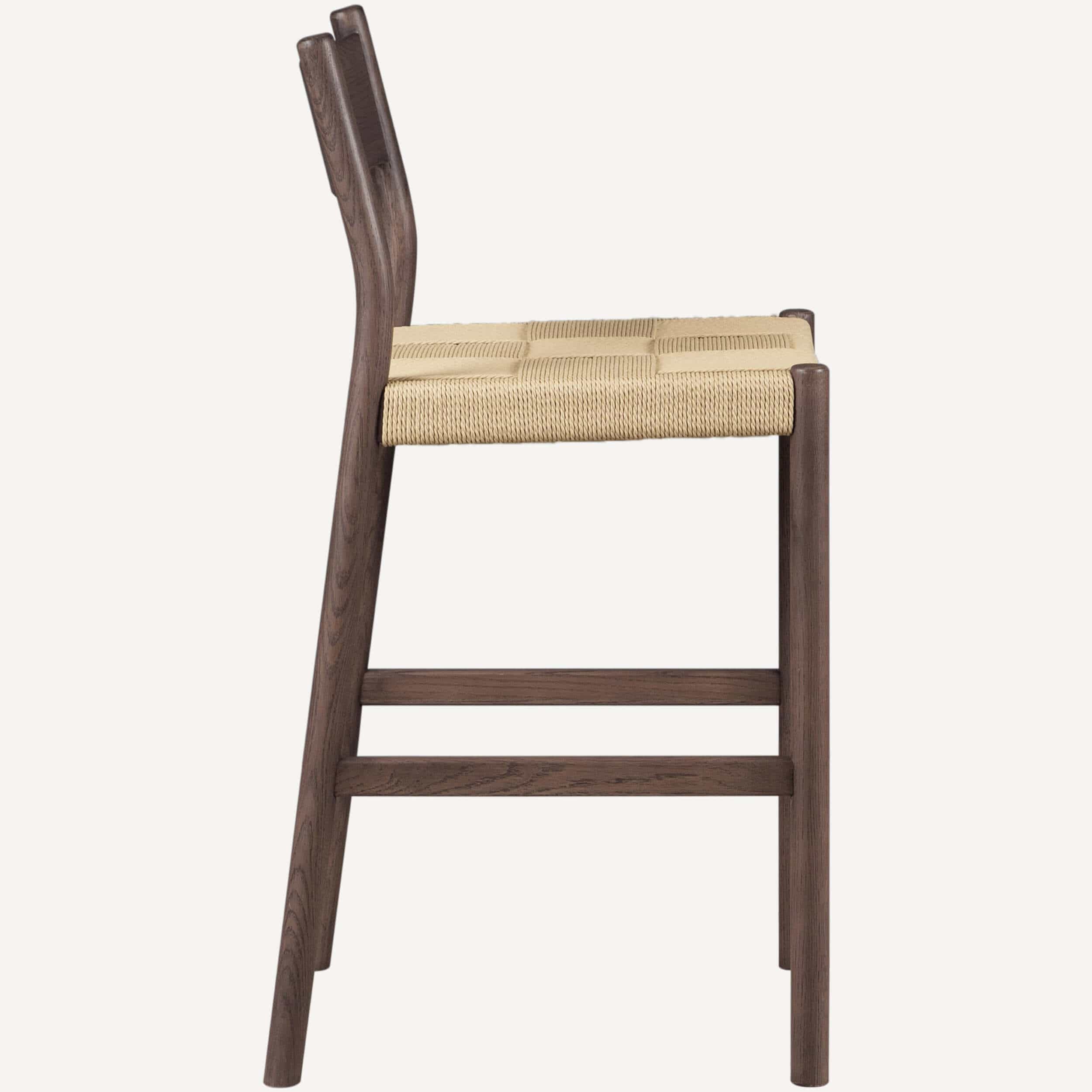 Asher Counter Stool, Walnut, Set of 2 - Image 3