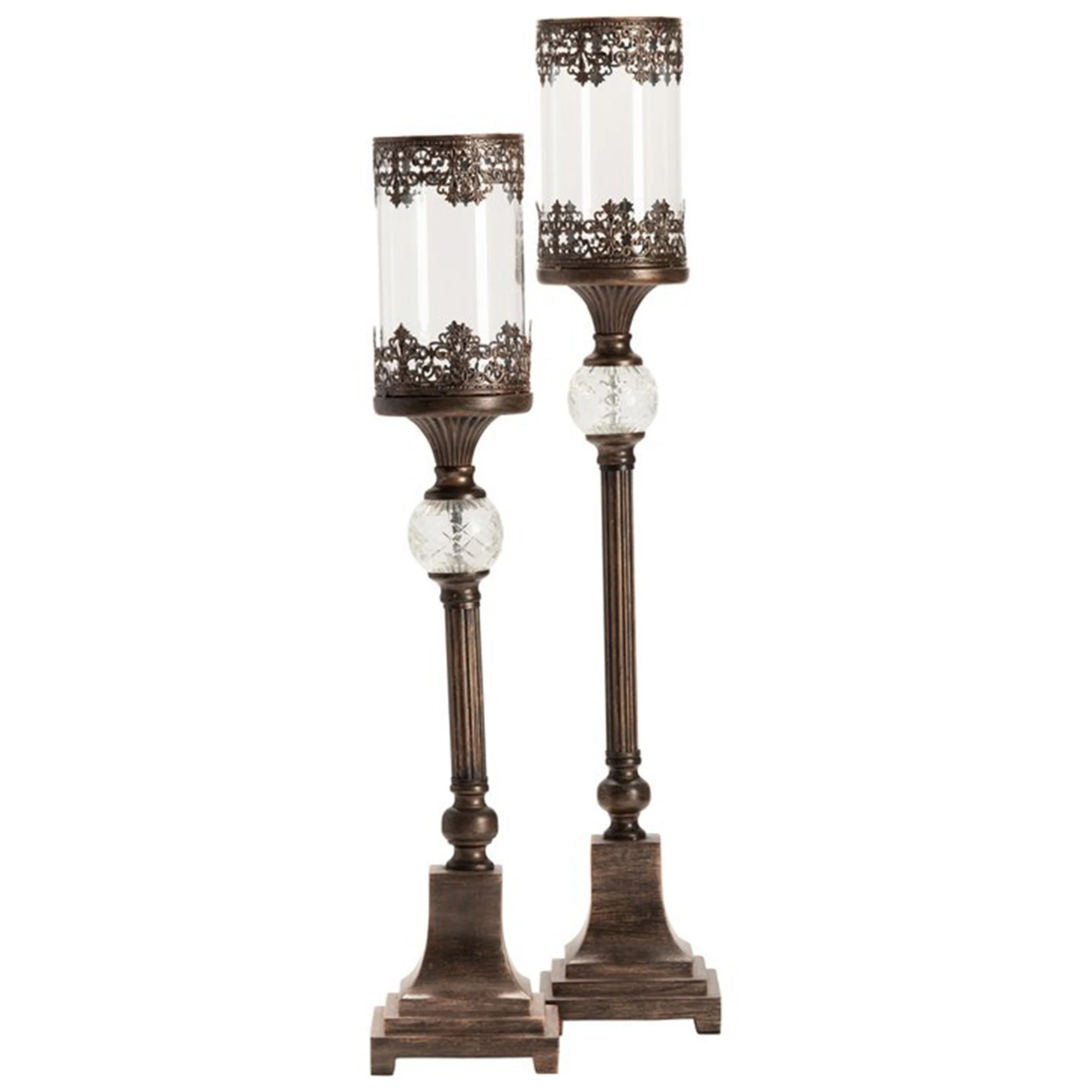 Ashland Candleholders, Bronze, Set of 2 - Image 2