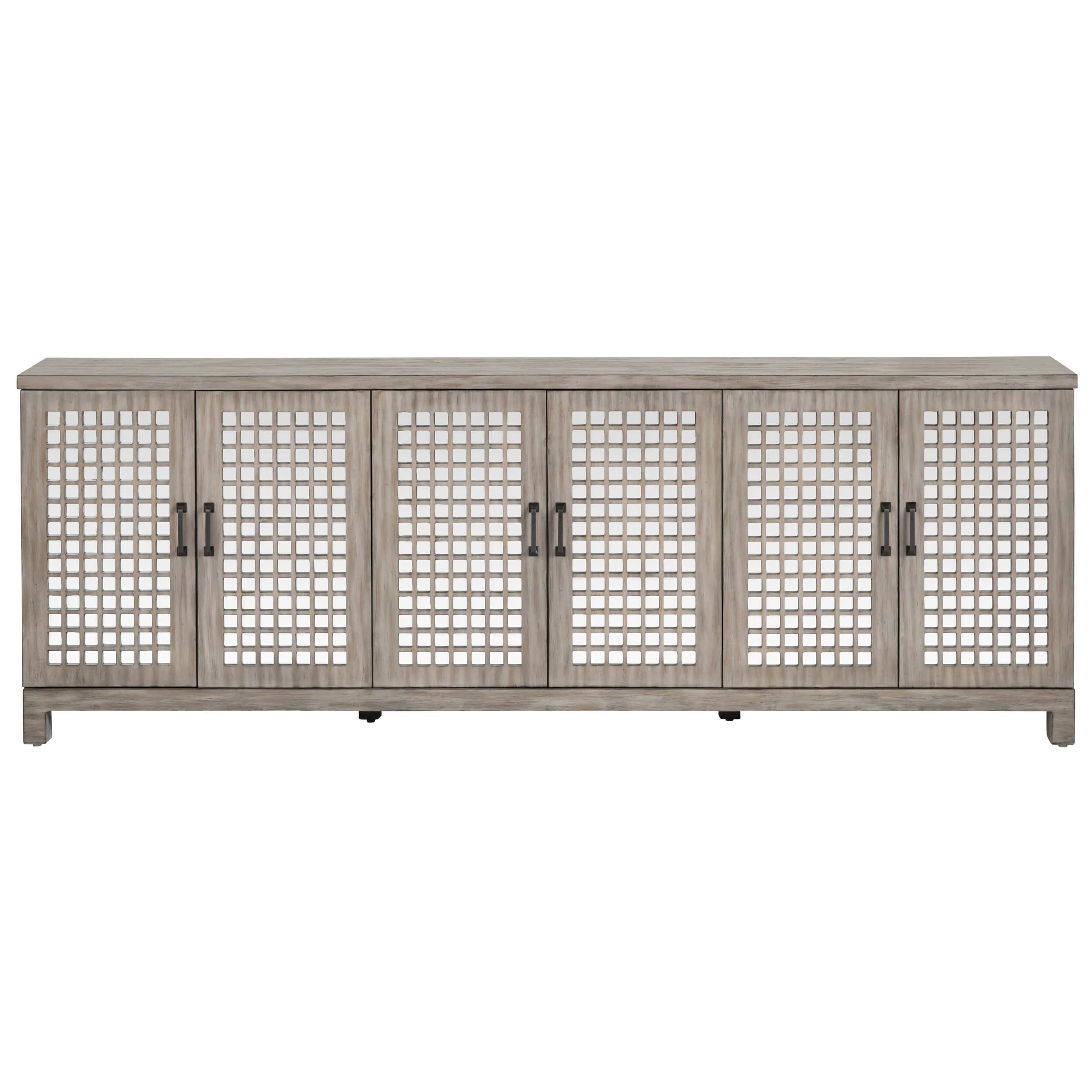 Ashlar 6 Door Sideboard, Light Brown - Image 2