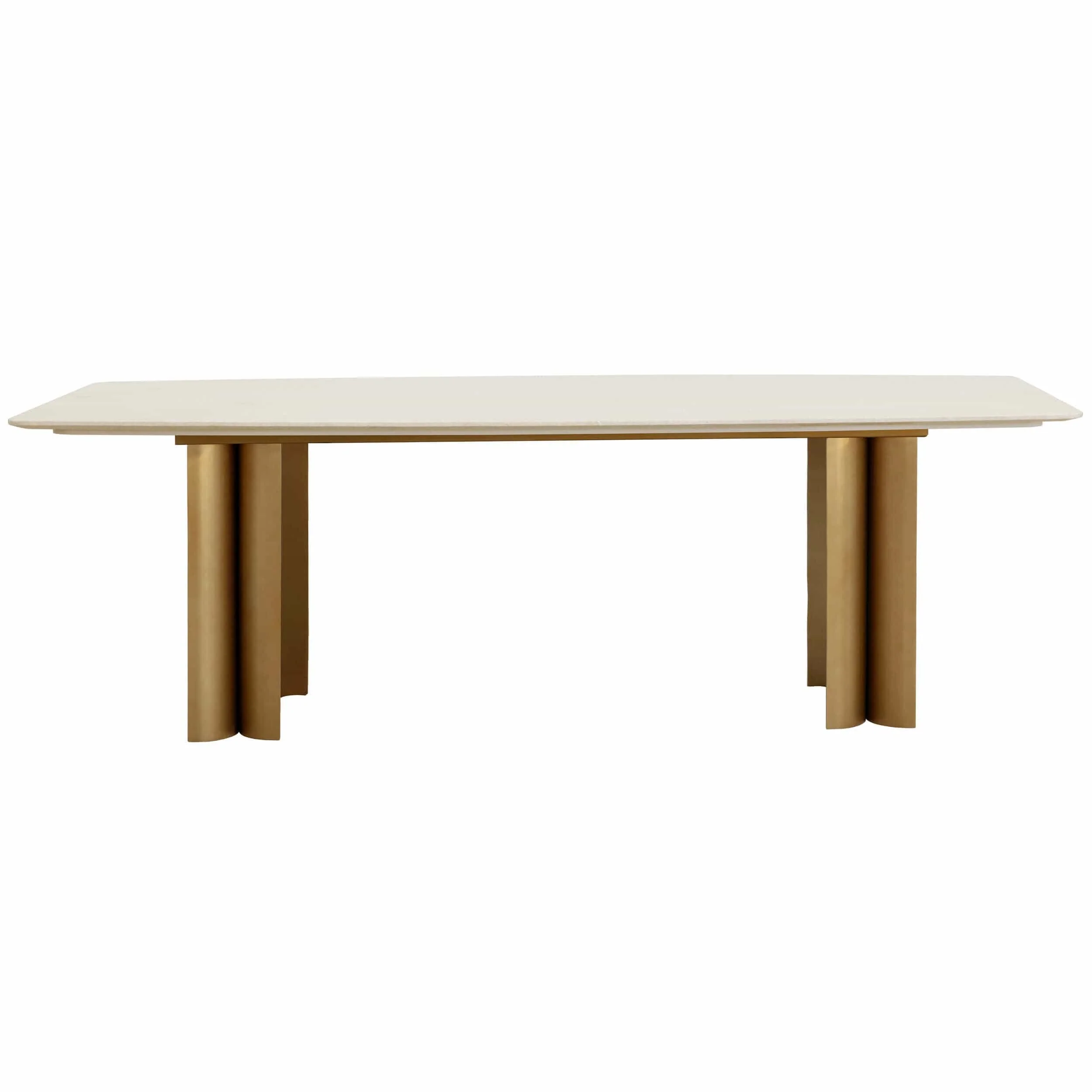 Astara Dining Table, Antique Brass - Image 2