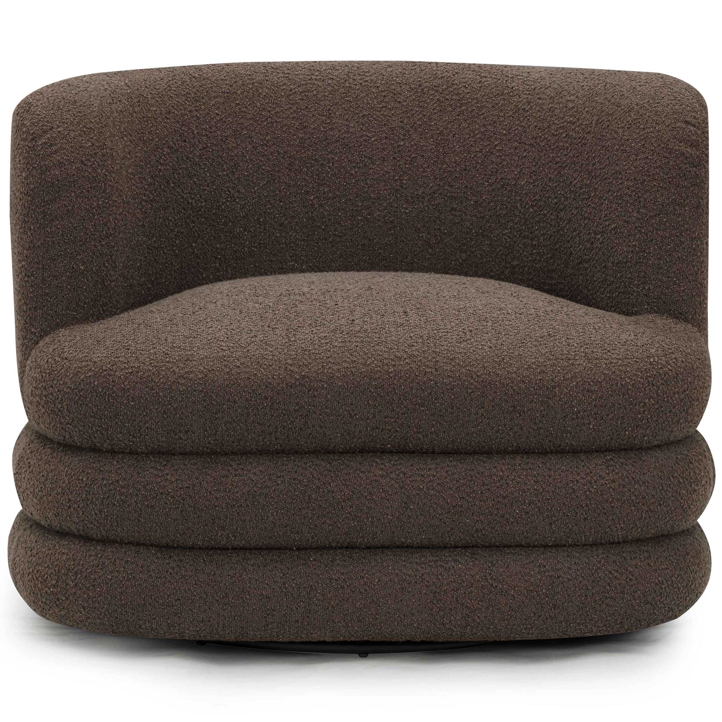 Astor Swivel Chair, Brown - Image 2
