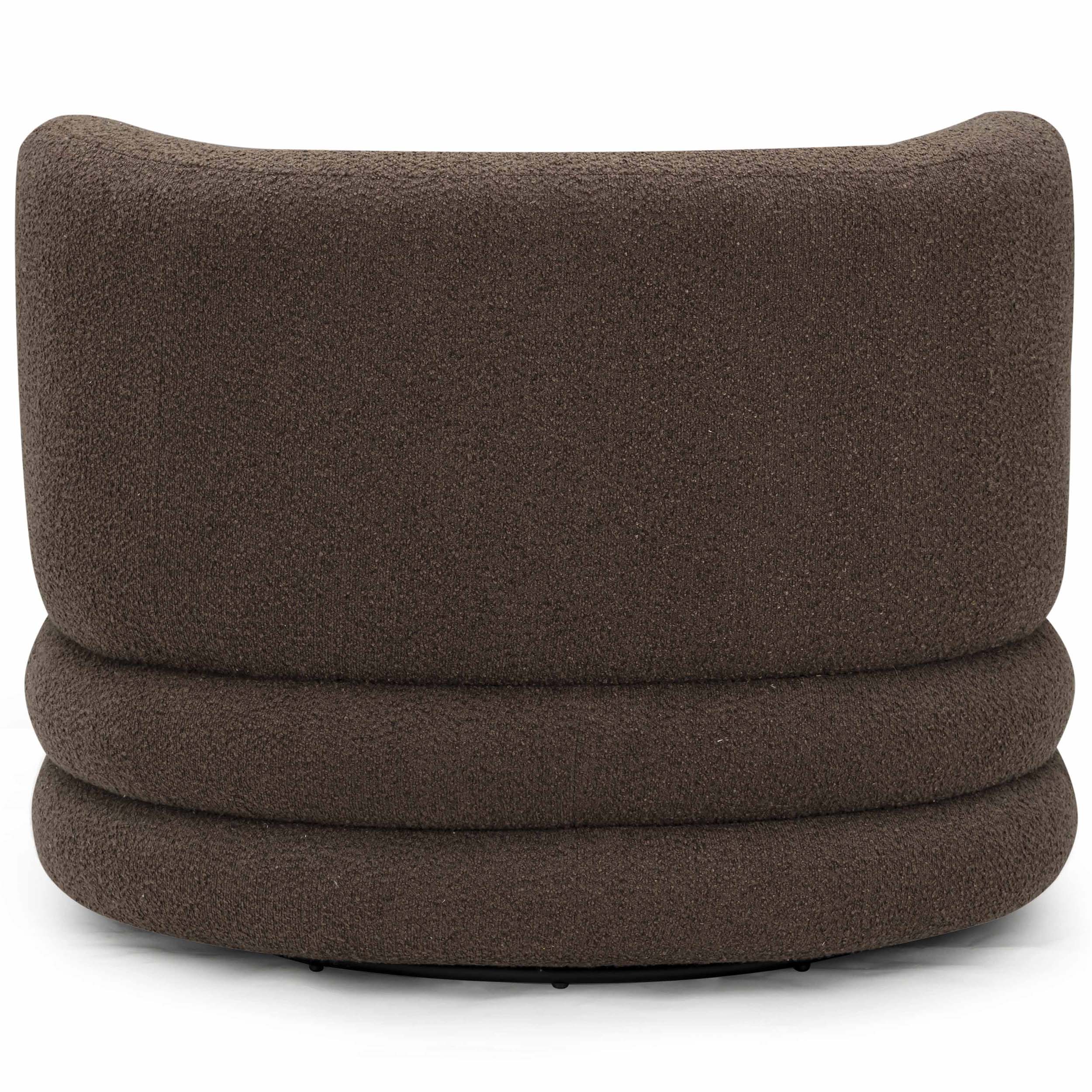 Astor Swivel Chair, Brown - Image 4