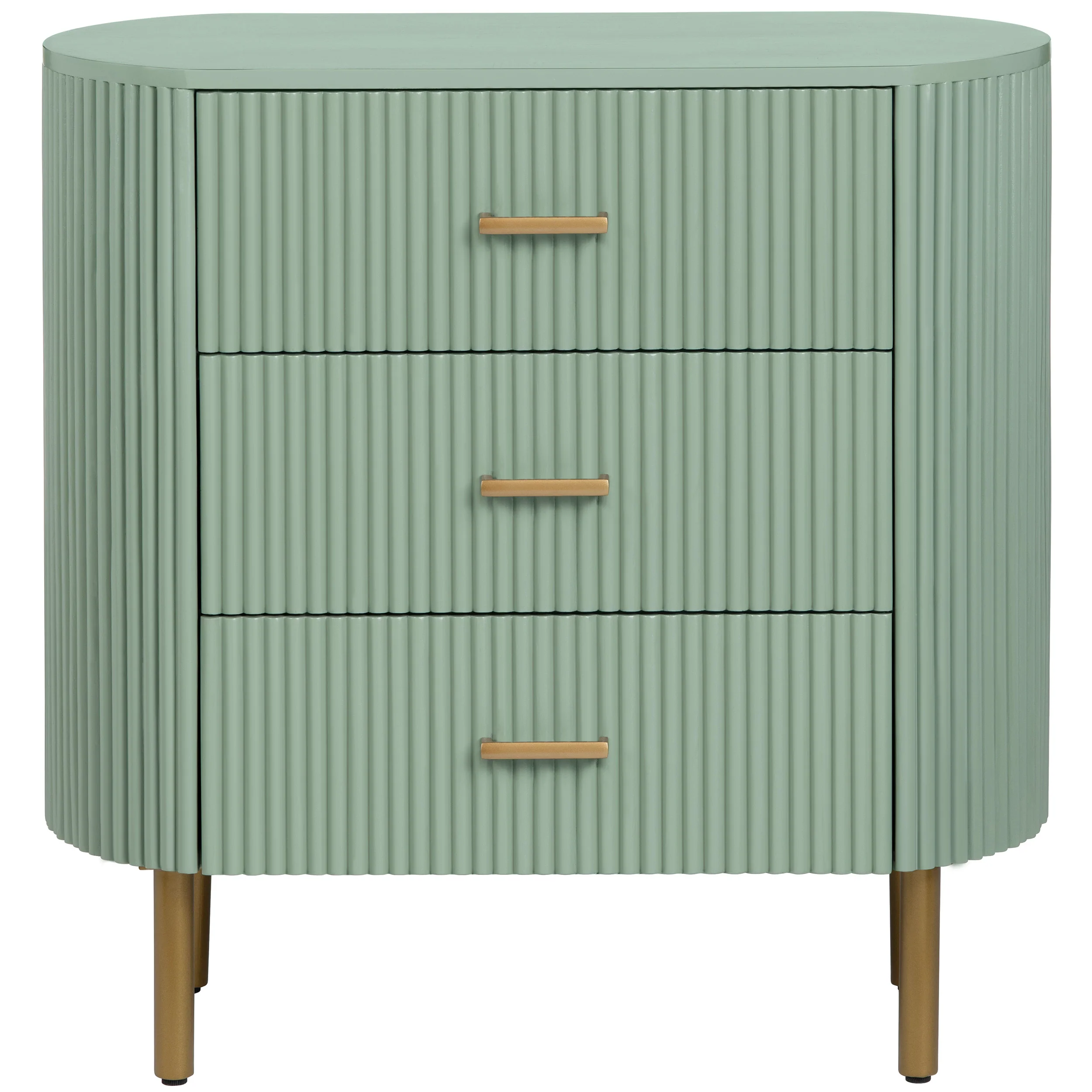 Astoria 3 Drawer Chest, Green - Image 2