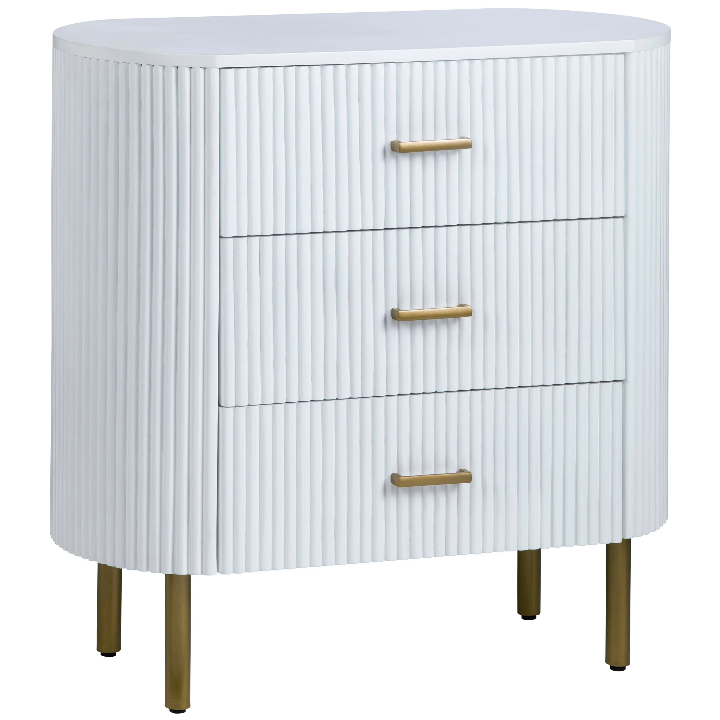 Astoria 3 Drawer Chest, White