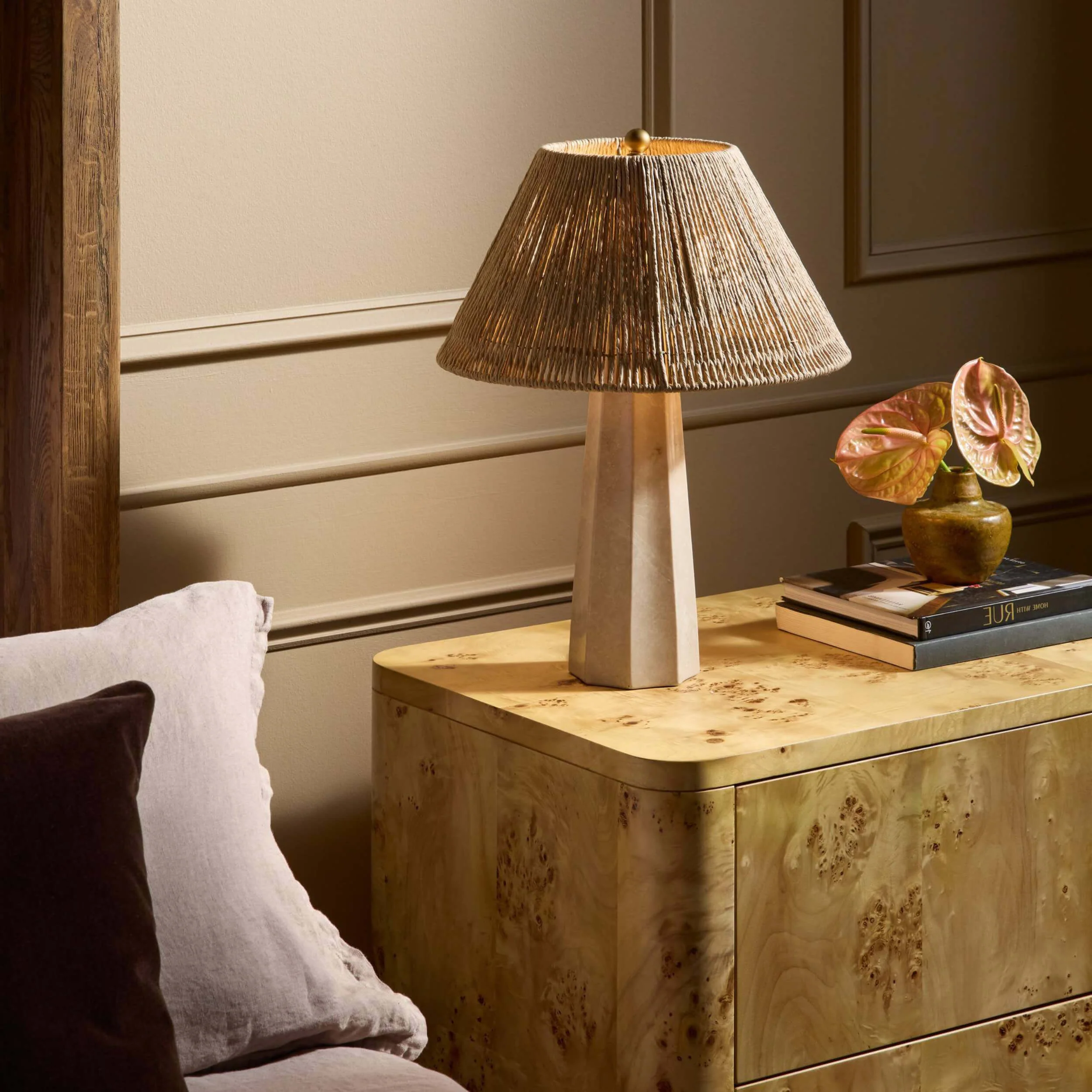 Astra Table Lamp, Cream by Four Hands - Image 5