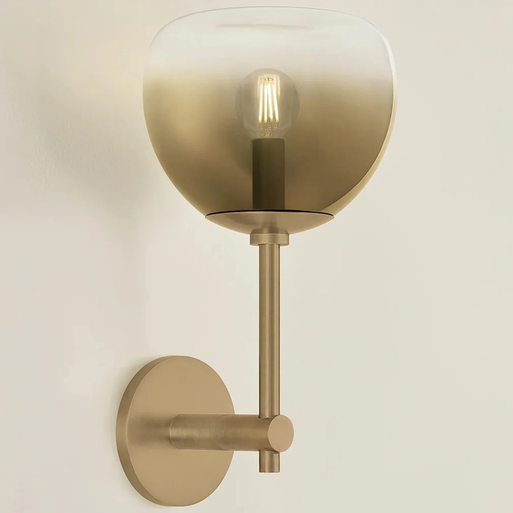 August Wall Sconce, Patina Brass - Image 2