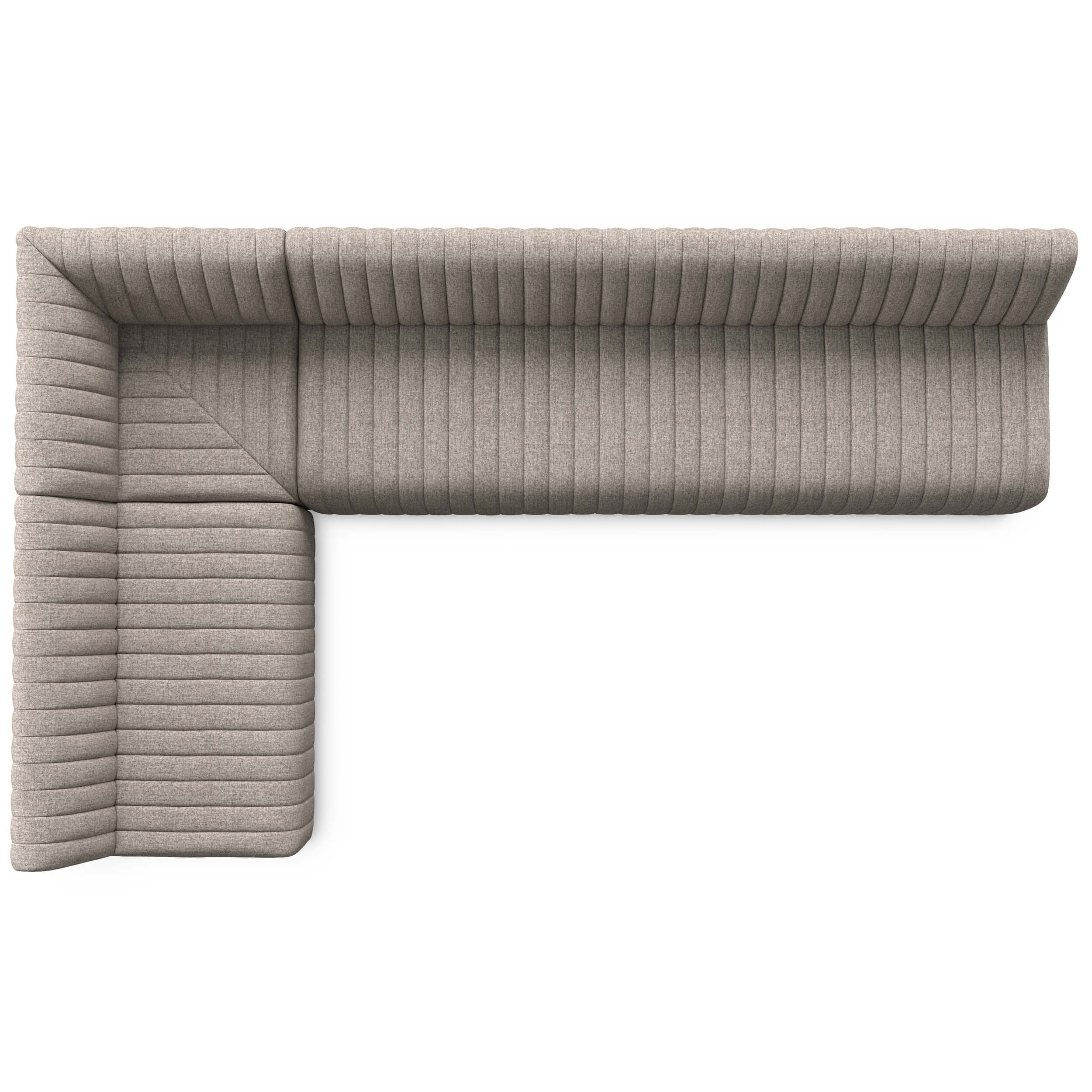 Augustine 110" Dining L-Shape Banquette, Orly Natural - Image 5