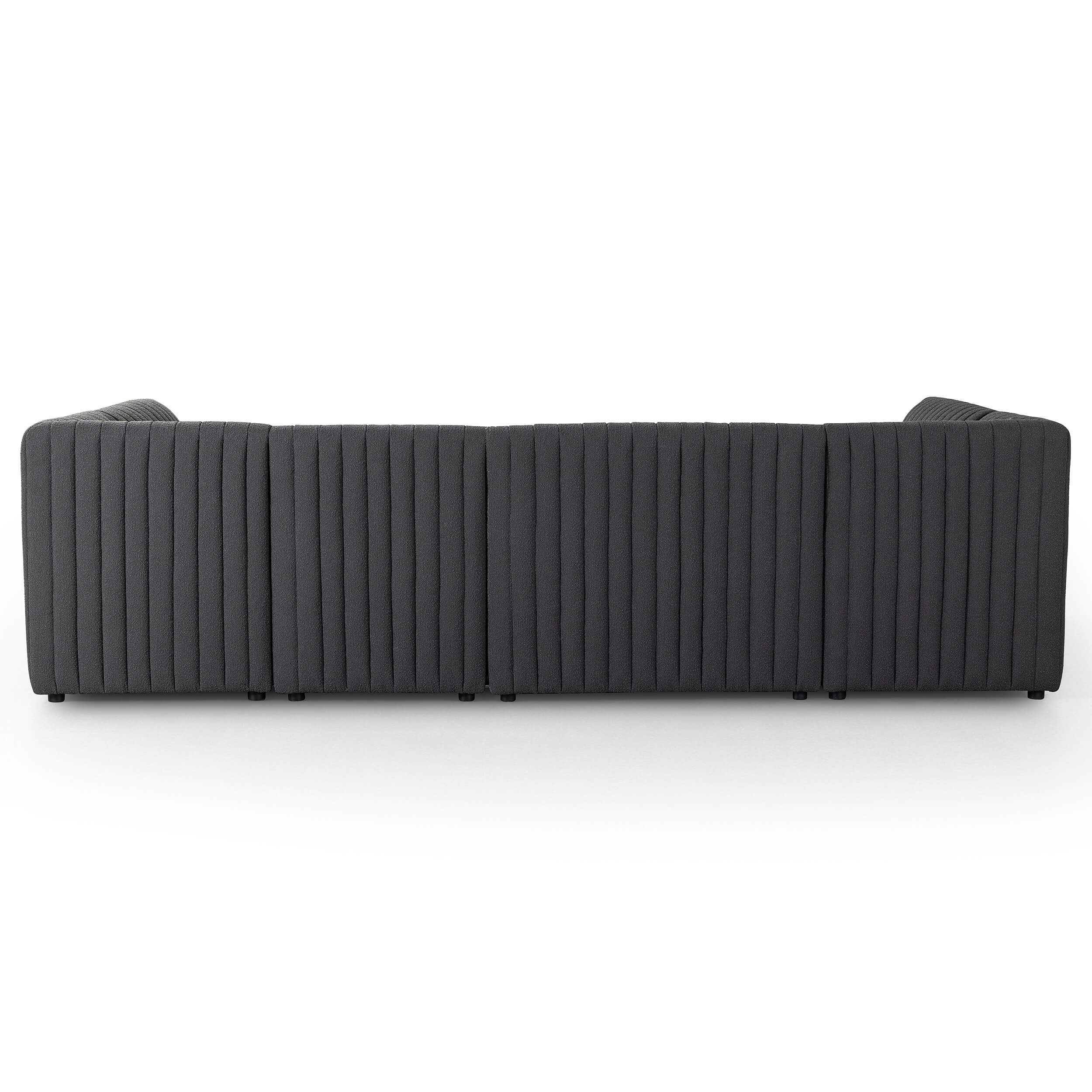 Augustine 120" Dining Banquette, Boucle Charcoal - Image 4