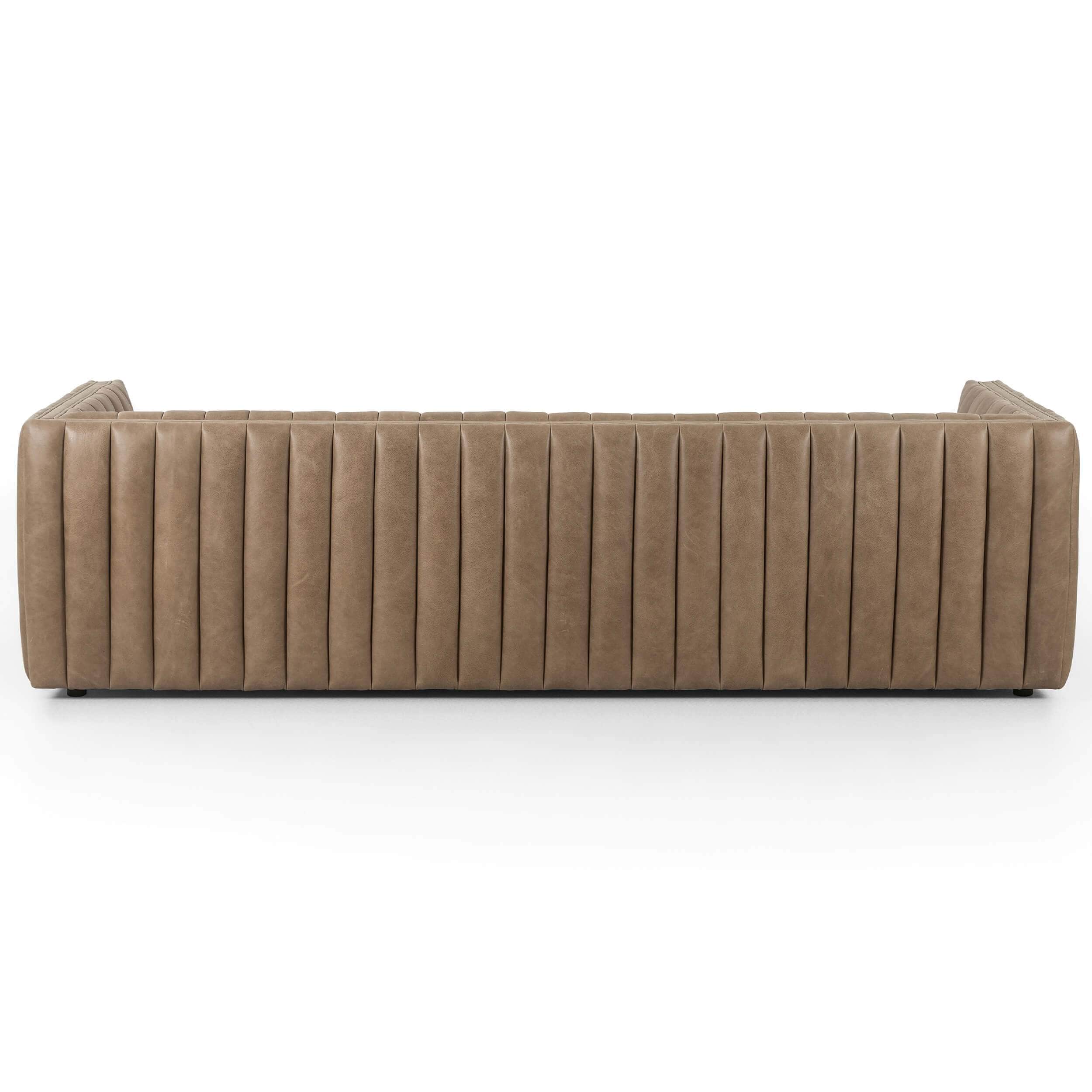 Augustine 97" Leather Sofa, Palermo Drift by Four Hands - Image 4