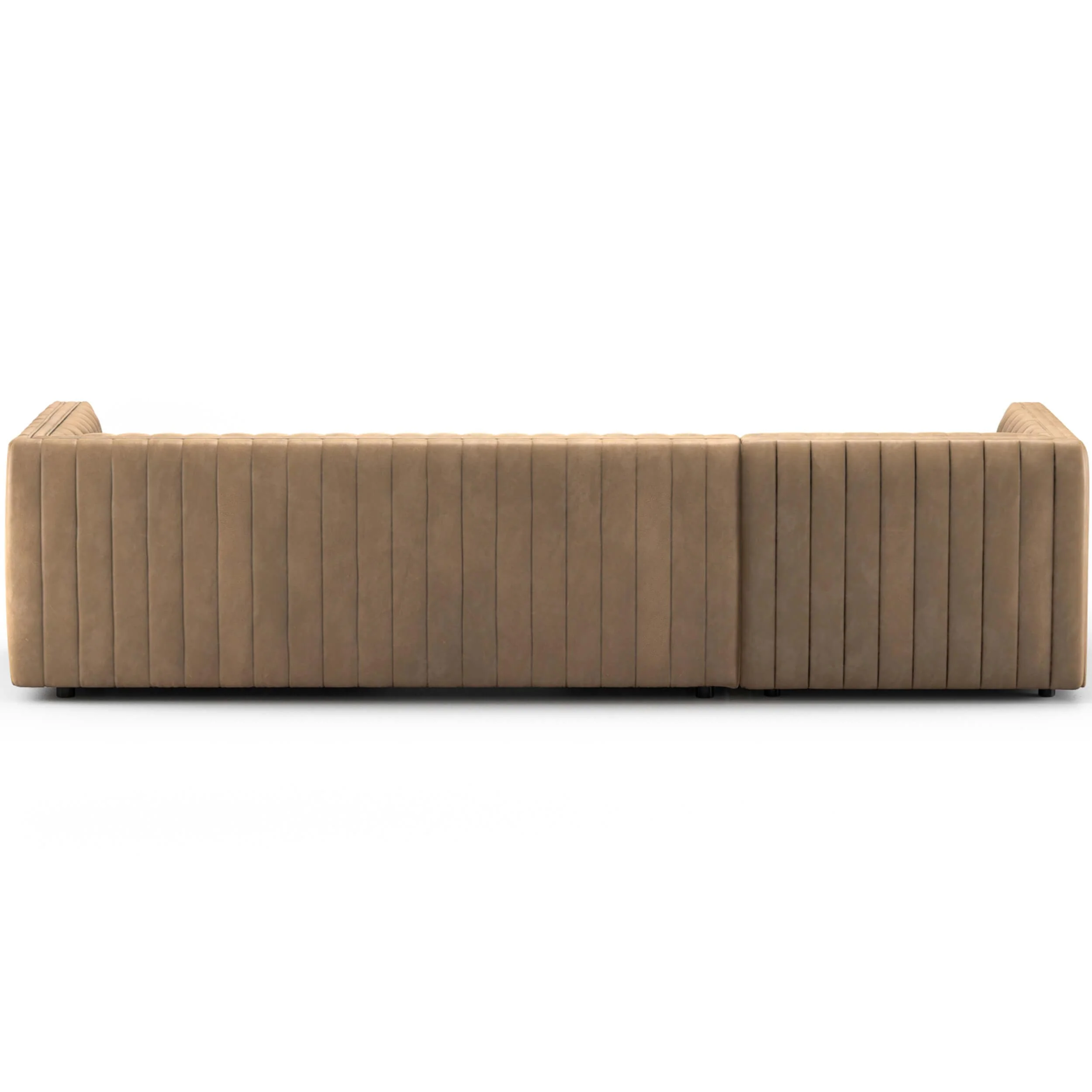 Augustine Leather 2 Piece 105" Sectional w/ Chaise, Palermo Drift - Image 4