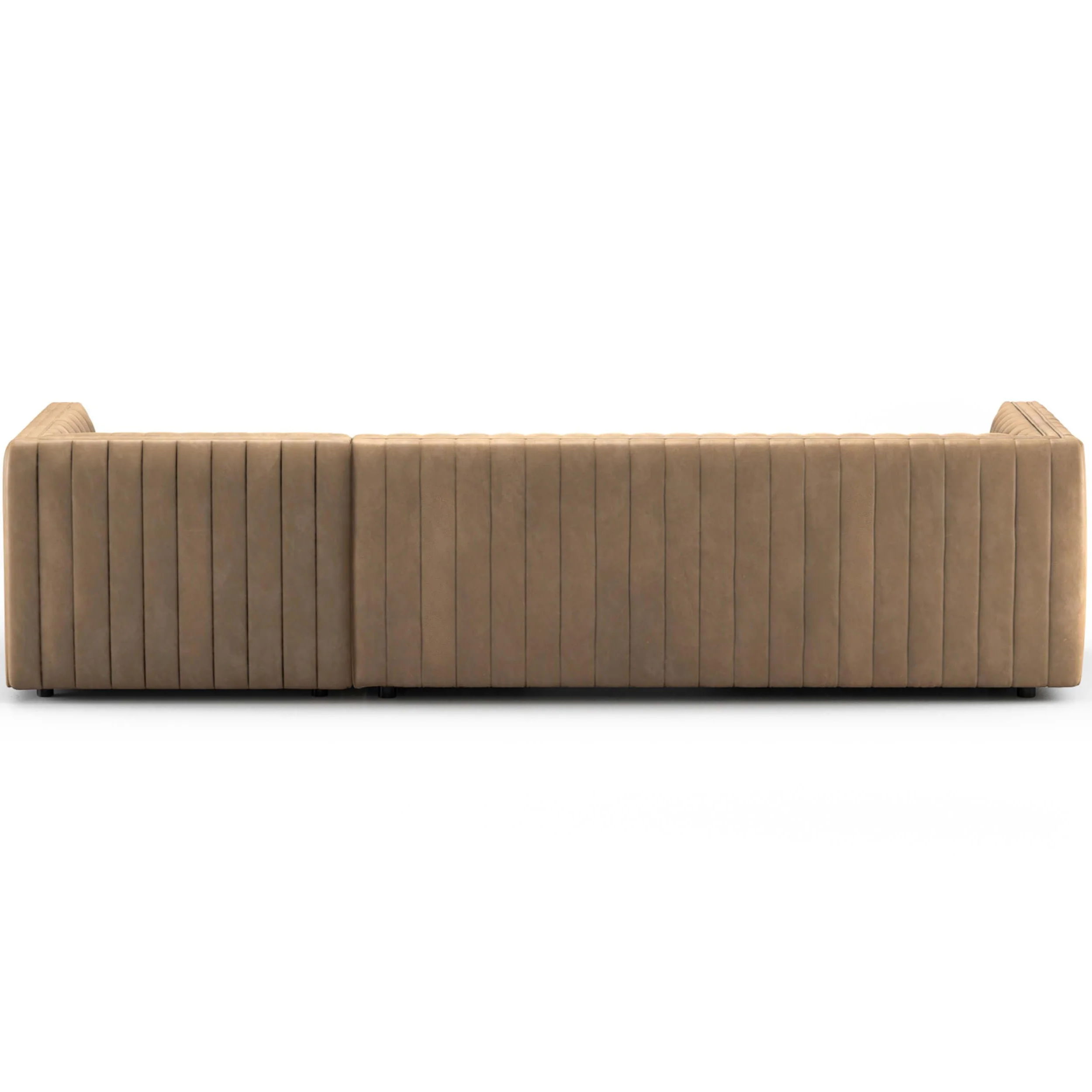 Augustine Leather 2 Piece 105" Sectional w/ Chaise, Palermo Drift - Image 8