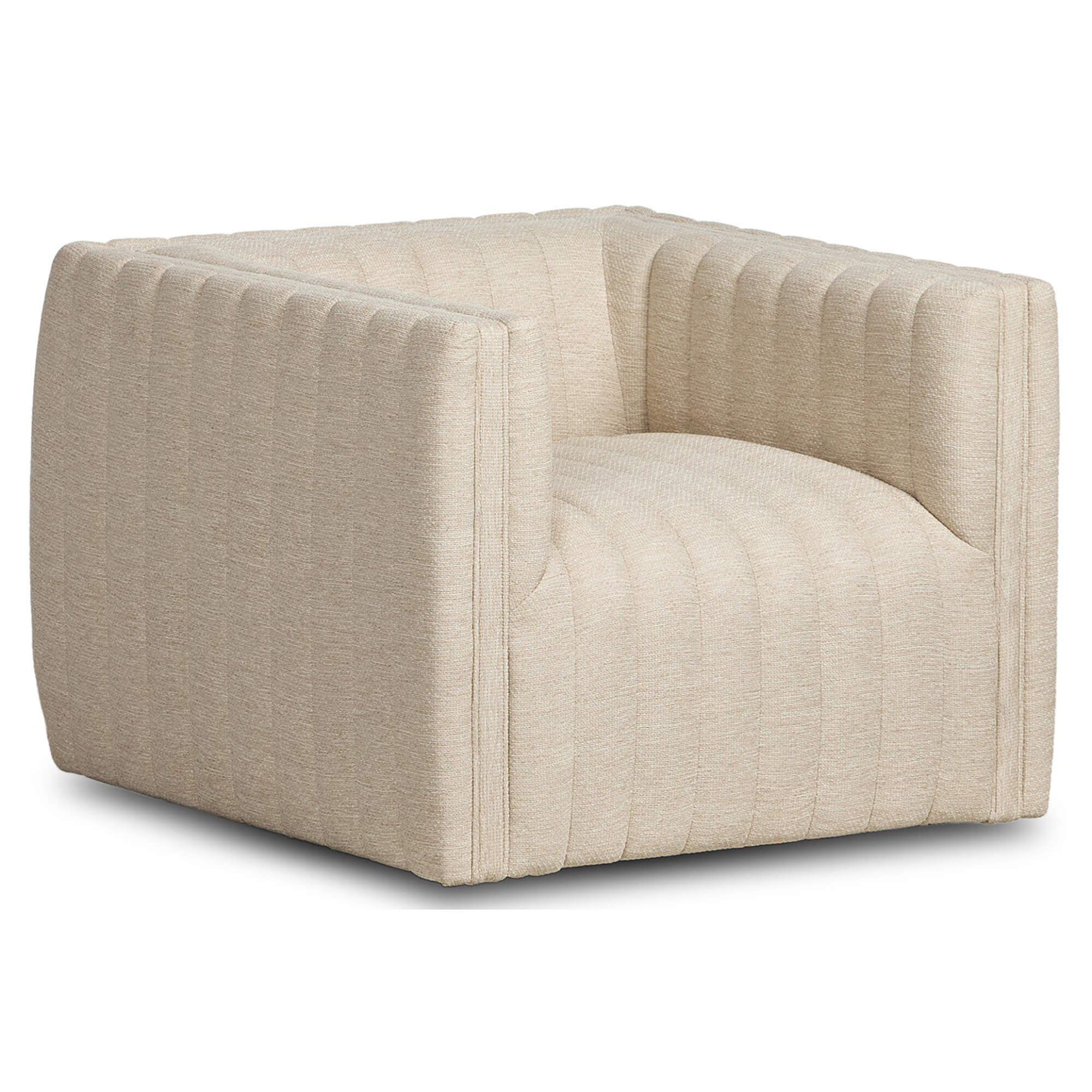 Augustine Outdoor Swivel Chair, Casa Cream by Four Hands