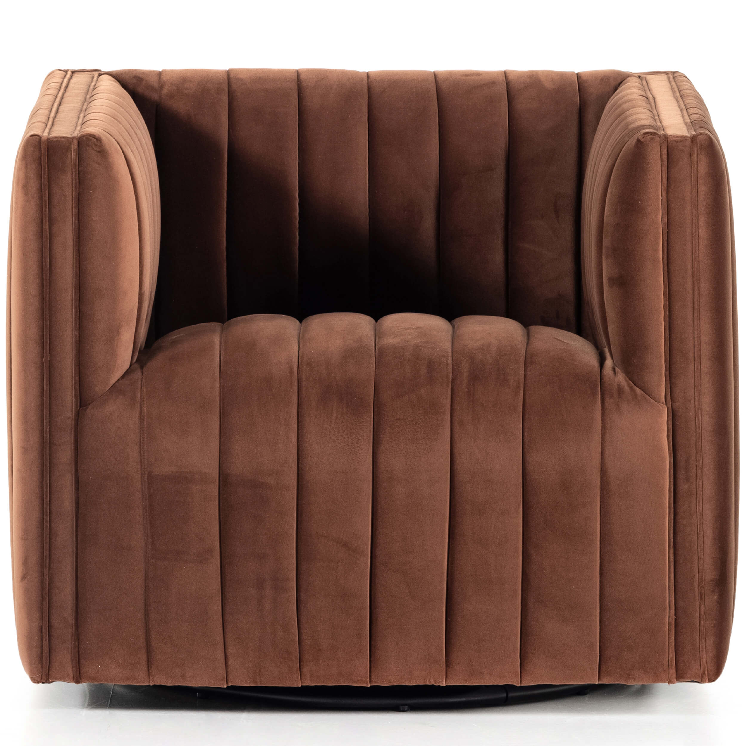 Augustine Swivel Chair, Surrey Auburn by Four Hands - Image 2