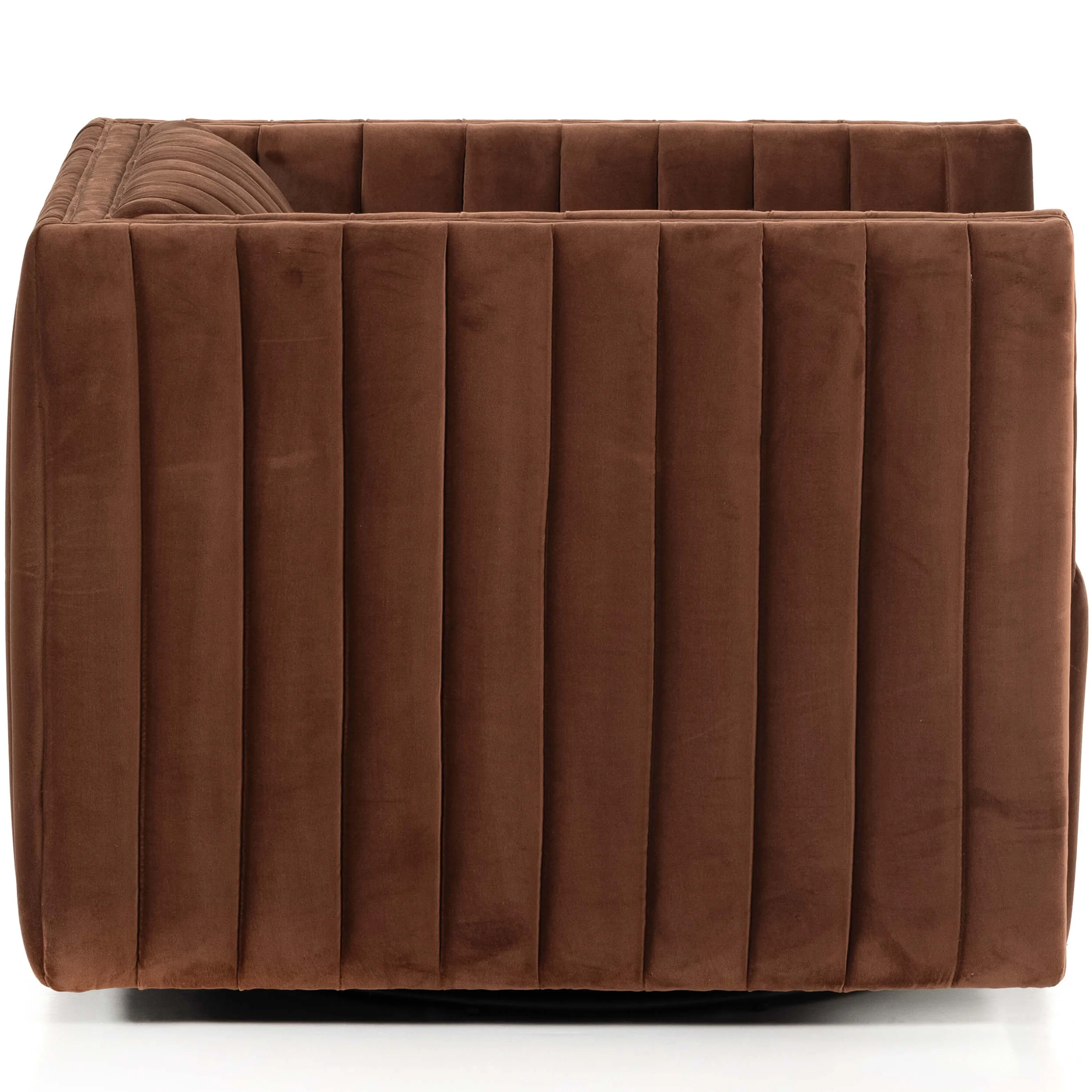 Augustine Swivel Chair, Surrey Auburn by Four Hands - Image 3