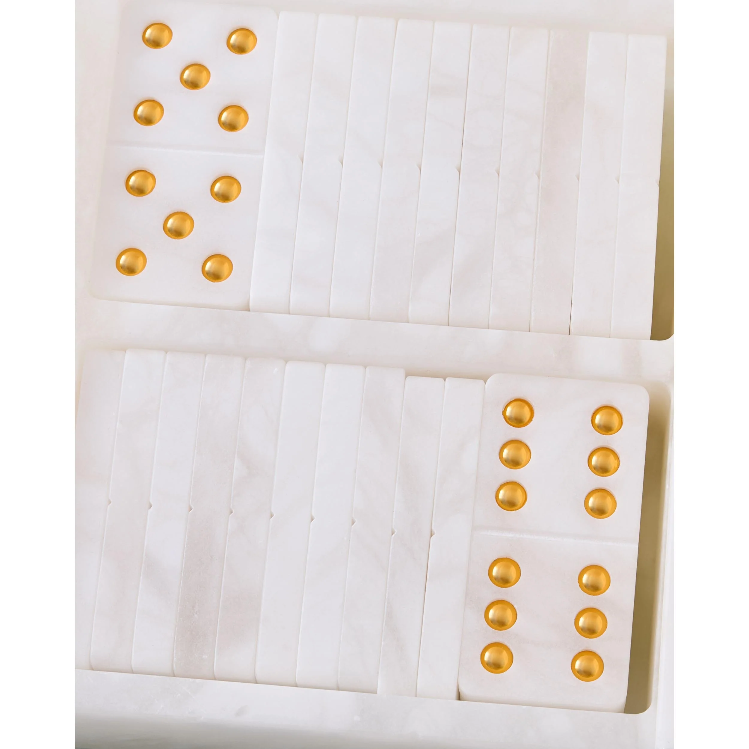 Augustus Domino Set, Alabaster - Image 5