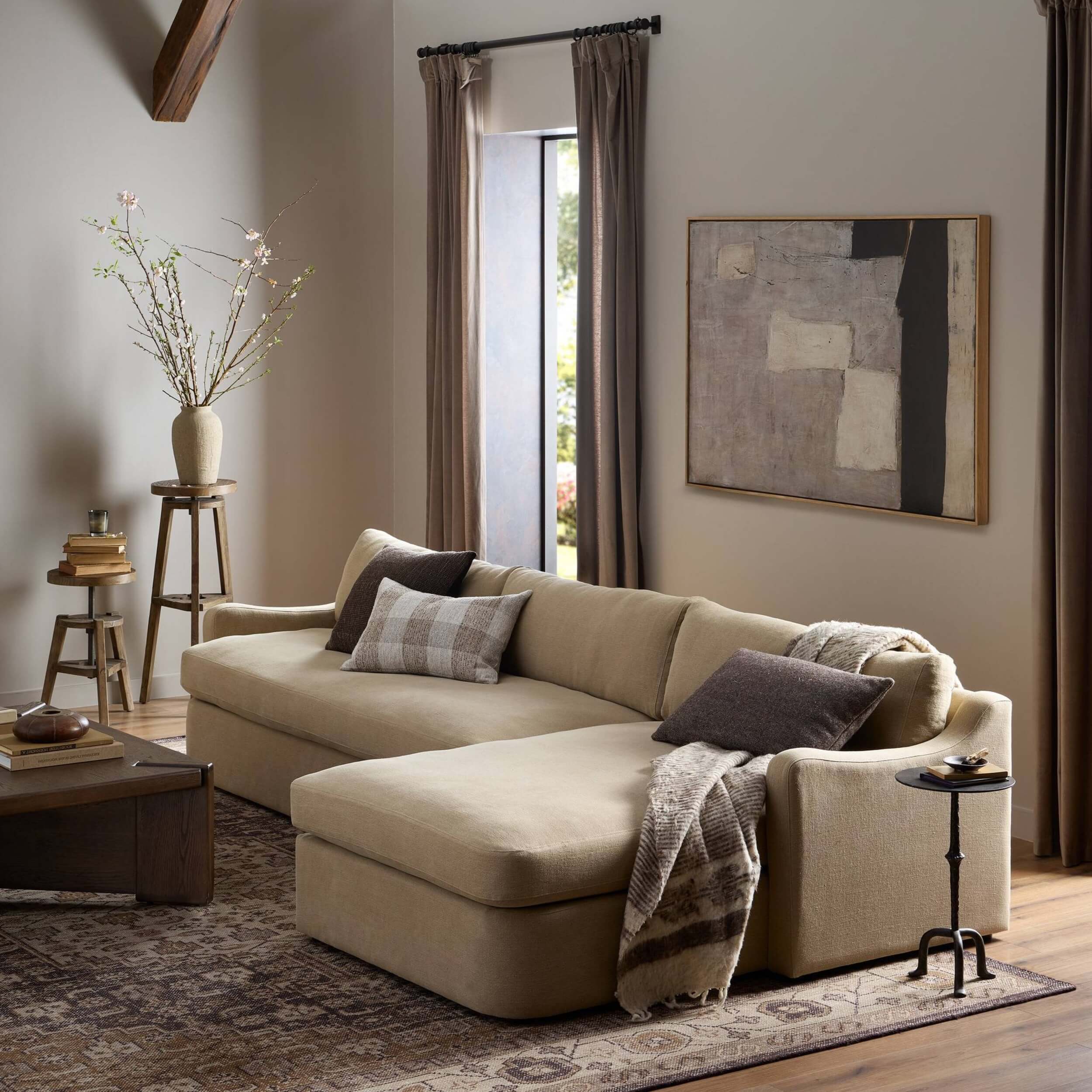 Aurelia 2 Piece Sectional, Broadway Canvas by Amber Lewis x Four Hands - Image 13