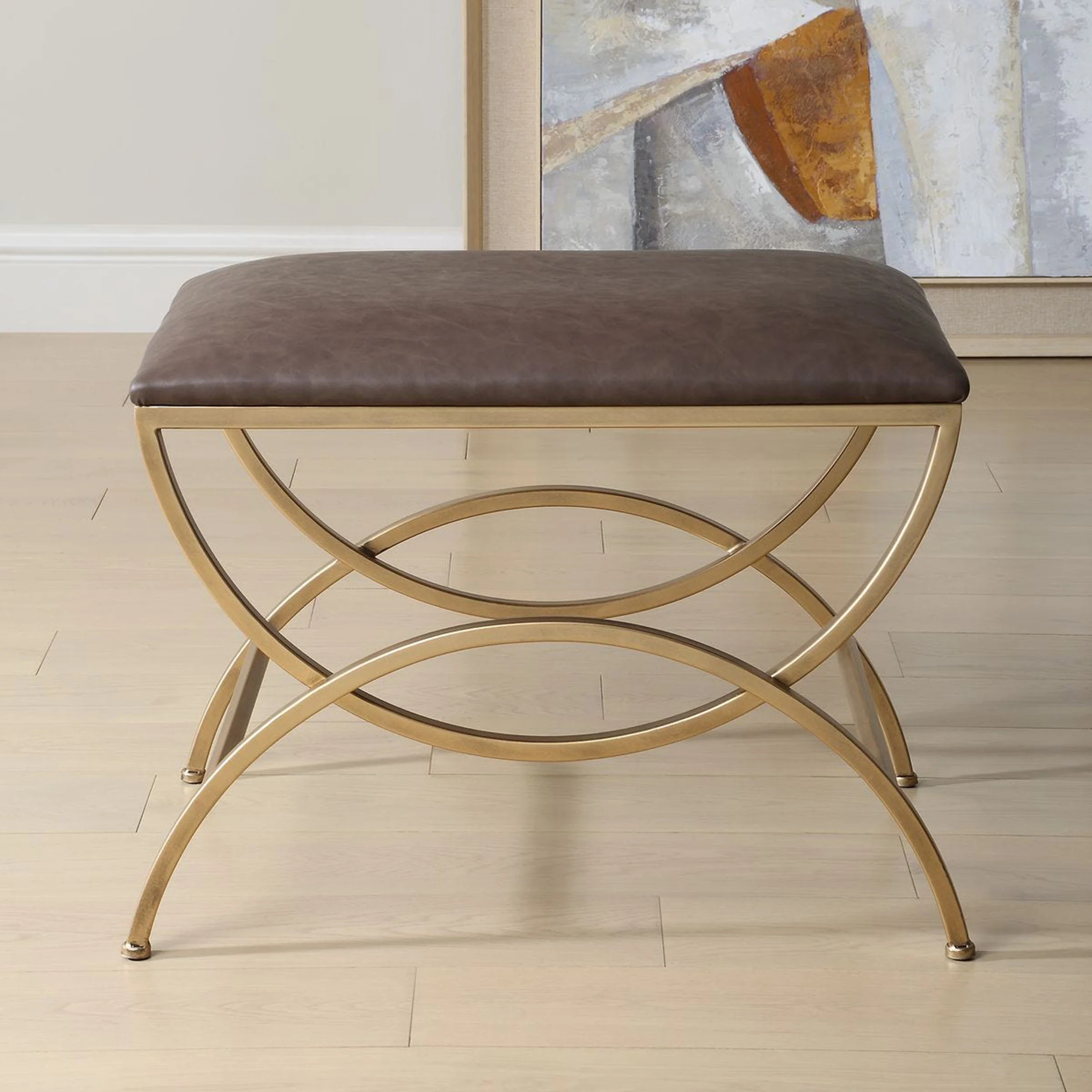 Aurelia Accent Stool, Cocoa Distressed - Image 5