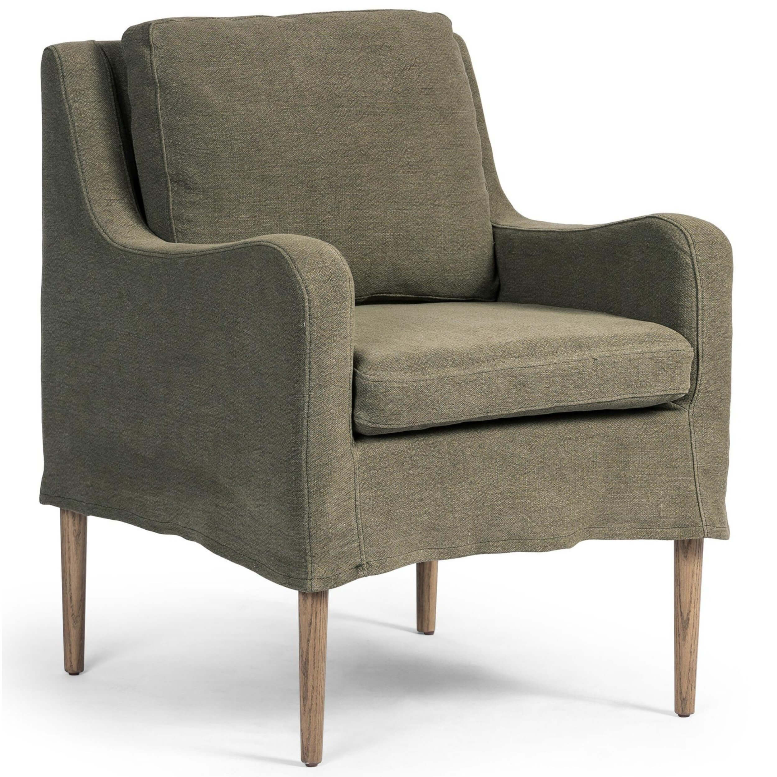 Aurelia Dining Chair, Broadway Olive by Amber Lewis x Four Hands