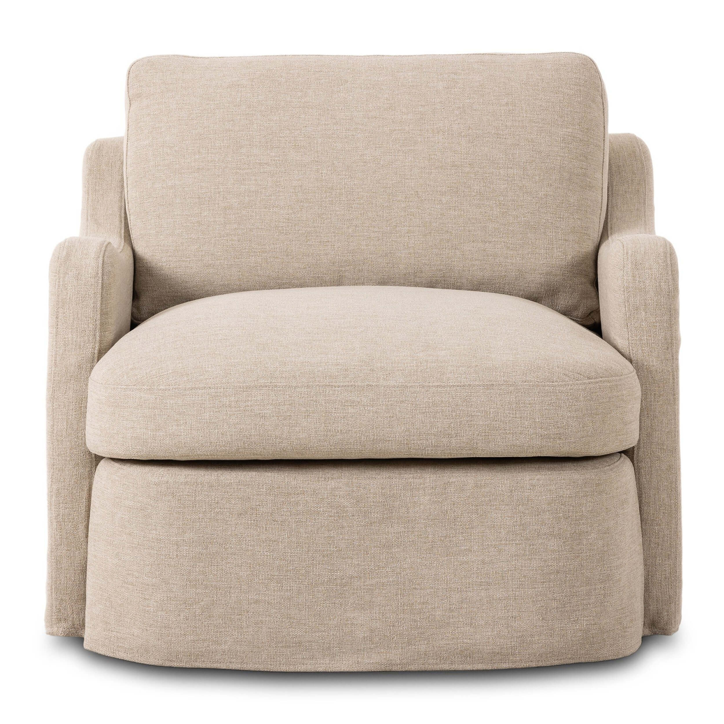 Aurelia Outdoor Swivel Chair, Alessi Buff by Amber Lewis x Four Hands - Image 2