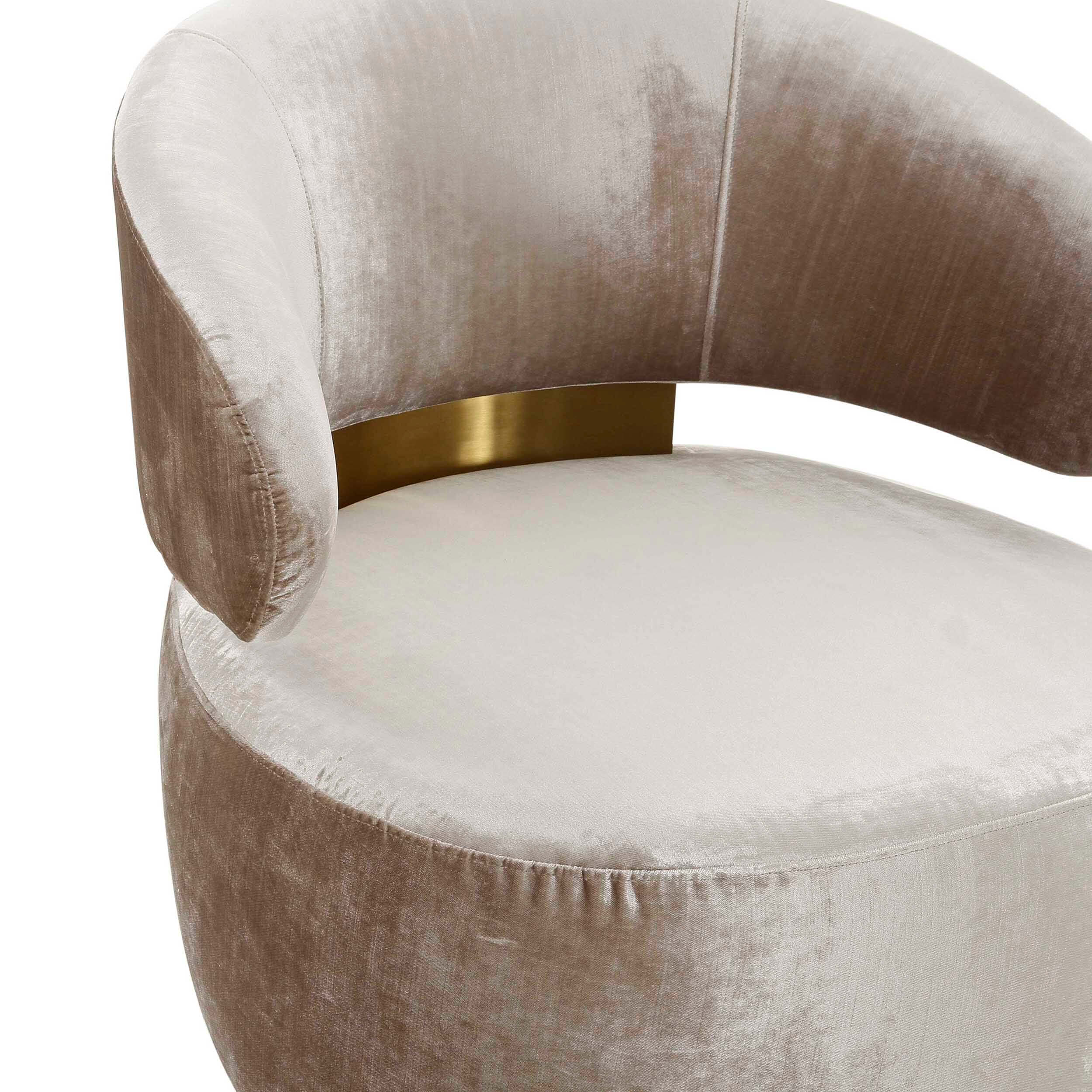 Austin Swivel Chair, Champagne - Image 4