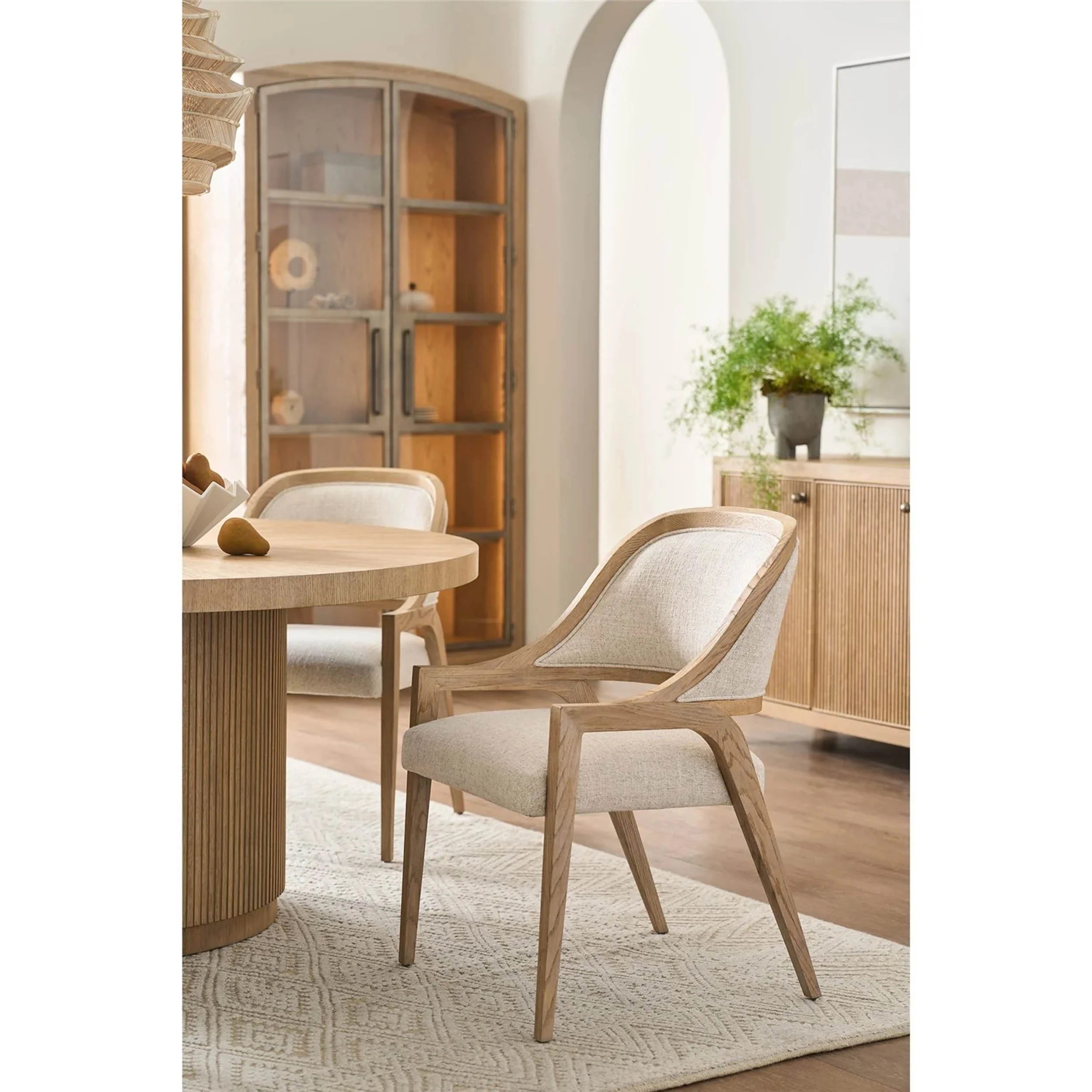 Avaline Side Chair, Monique Linen/Skylark - Image 4