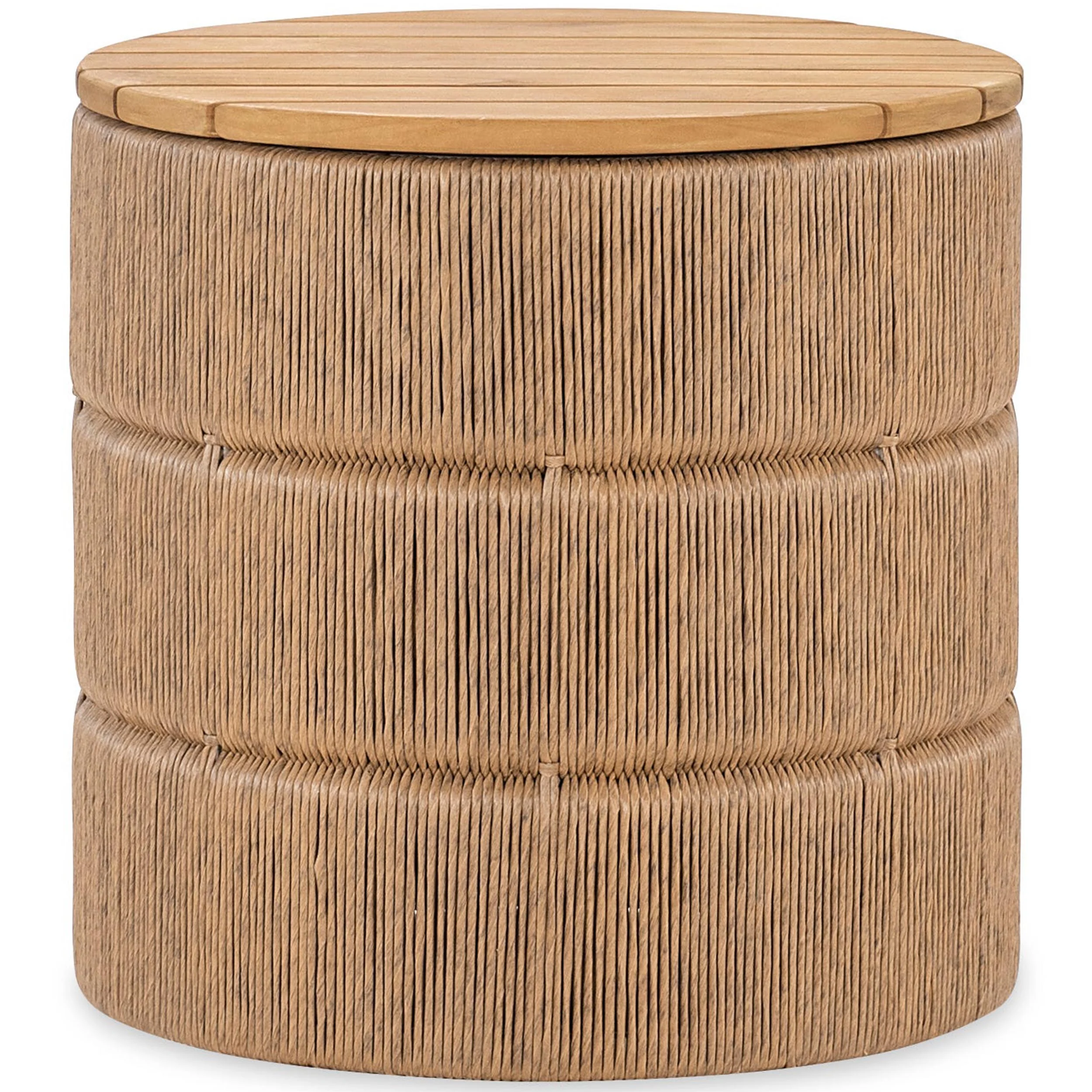 Avalon Wicker Storage End Table, Natural