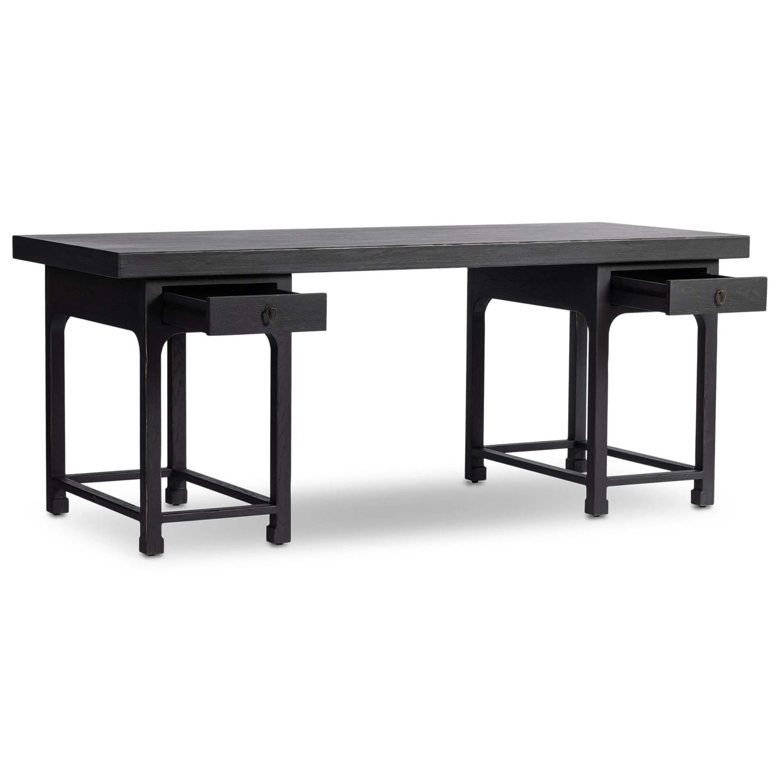 Avedon Desk, Aged Black by Four Hands - Image 4