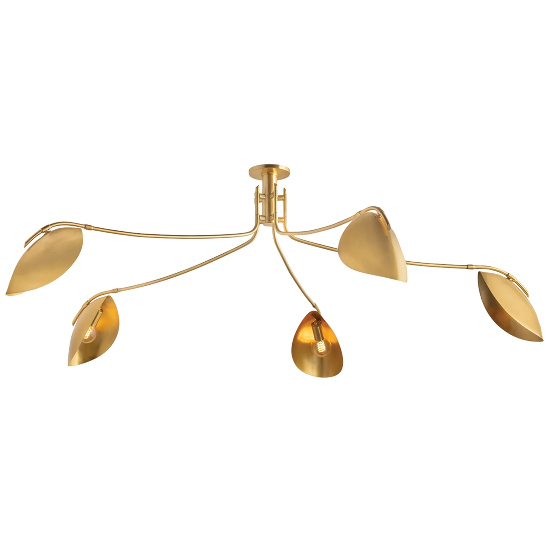 Avondale Semi Flush, Aged Brass - Image 2