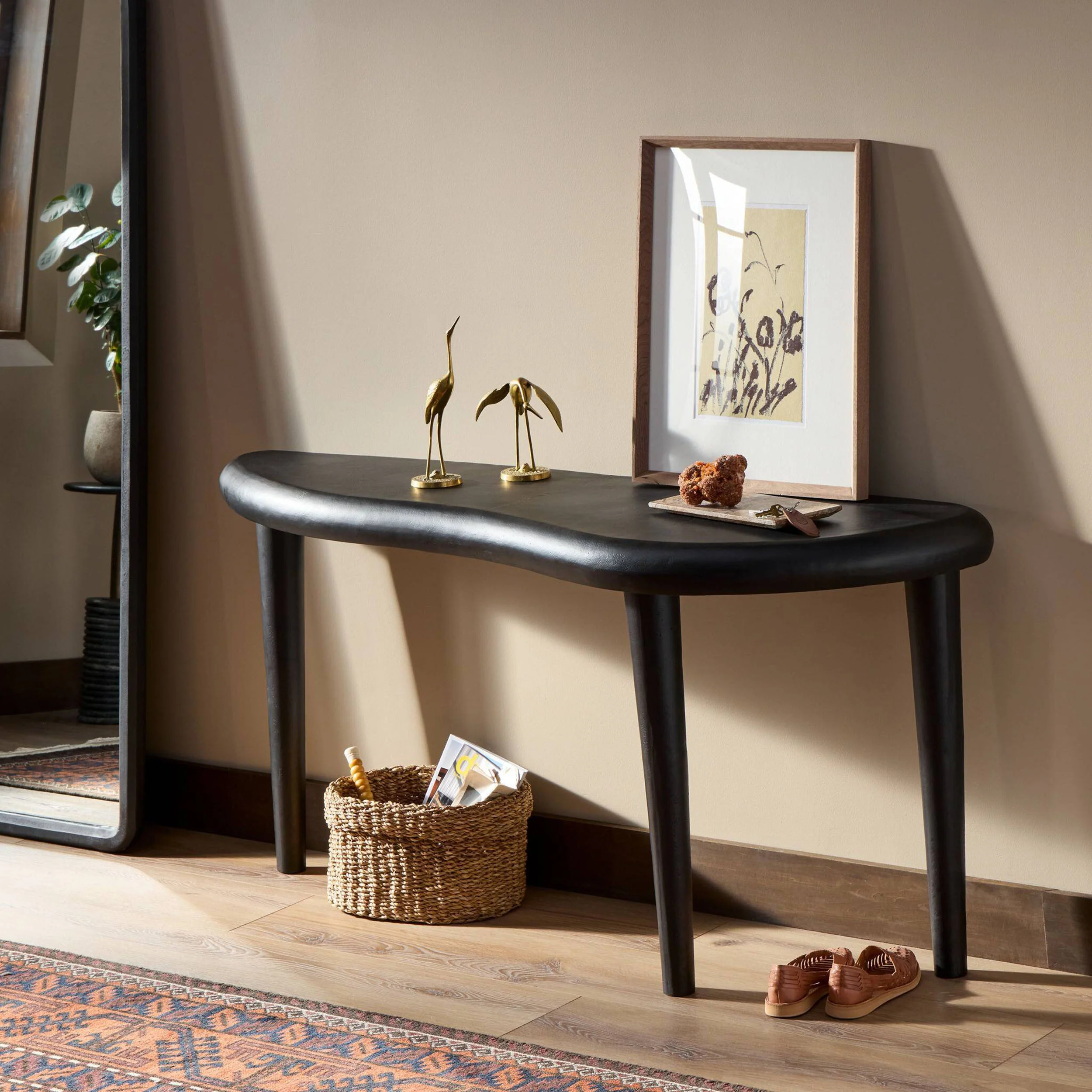 Axel Console Table, Black Antique by Four Hands - Image 7
