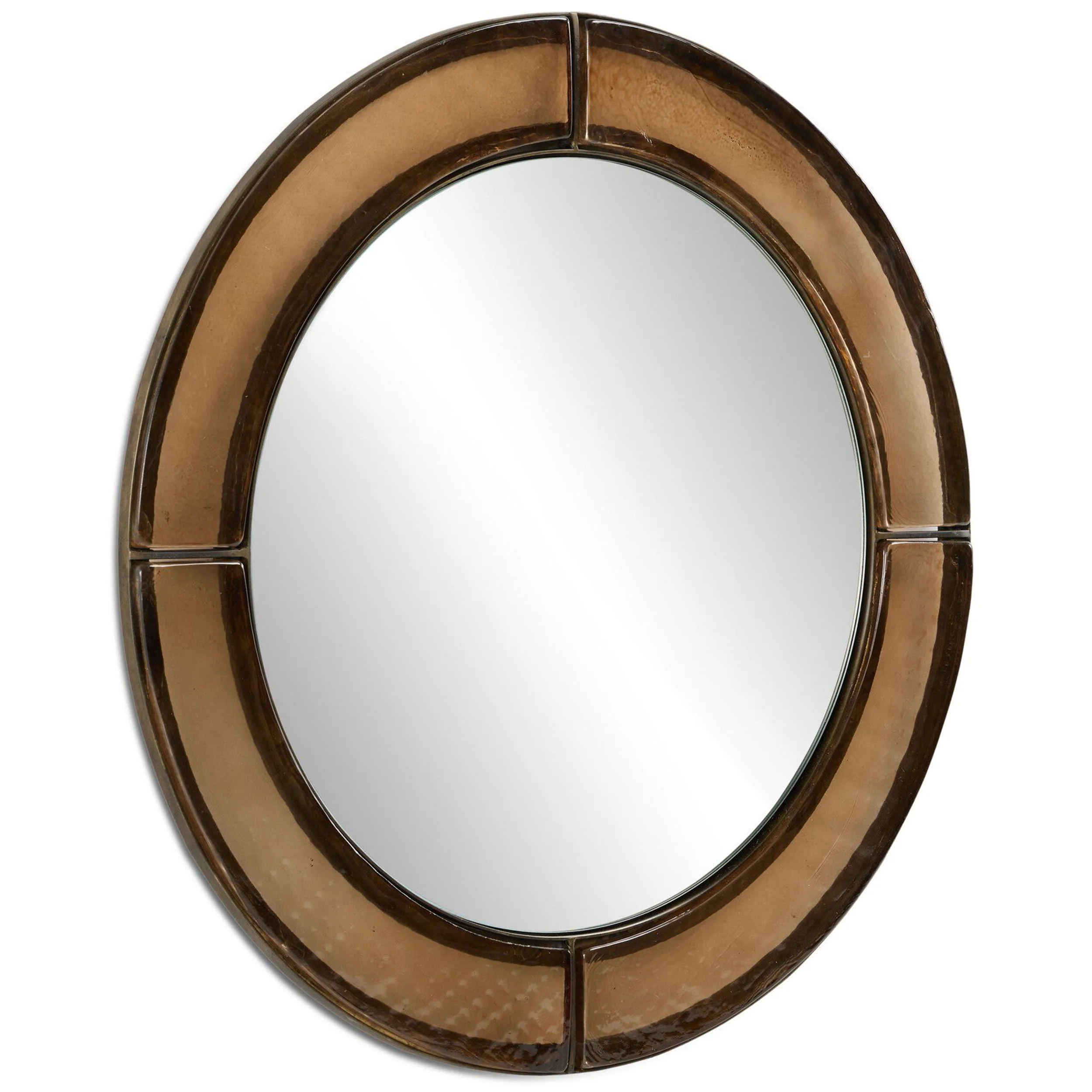 Ayano Small Round Mirror, Smoked Brown by Four Hands - Image 2