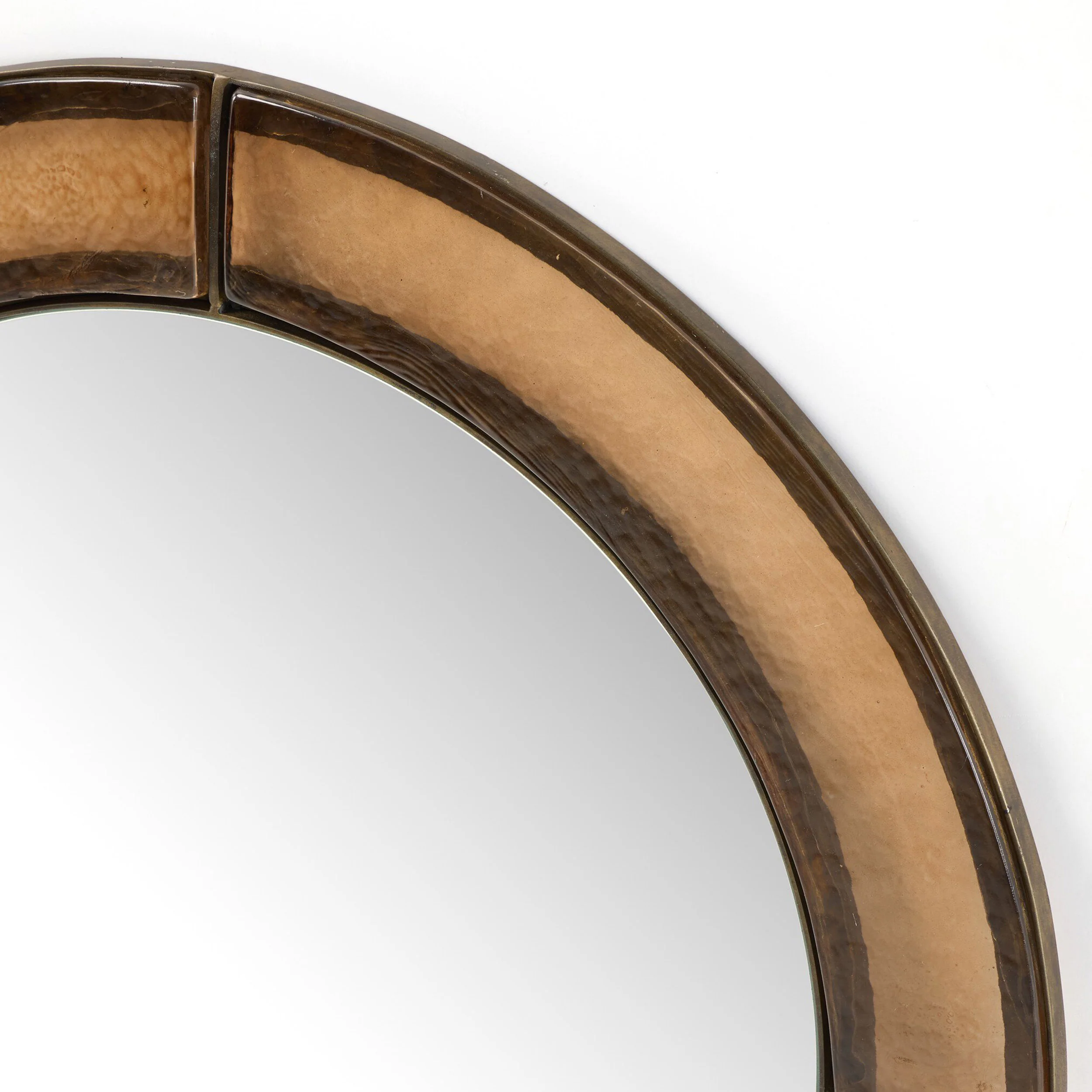 Ayano Small Round Mirror, Smoked Brown by Four Hands - Image 3