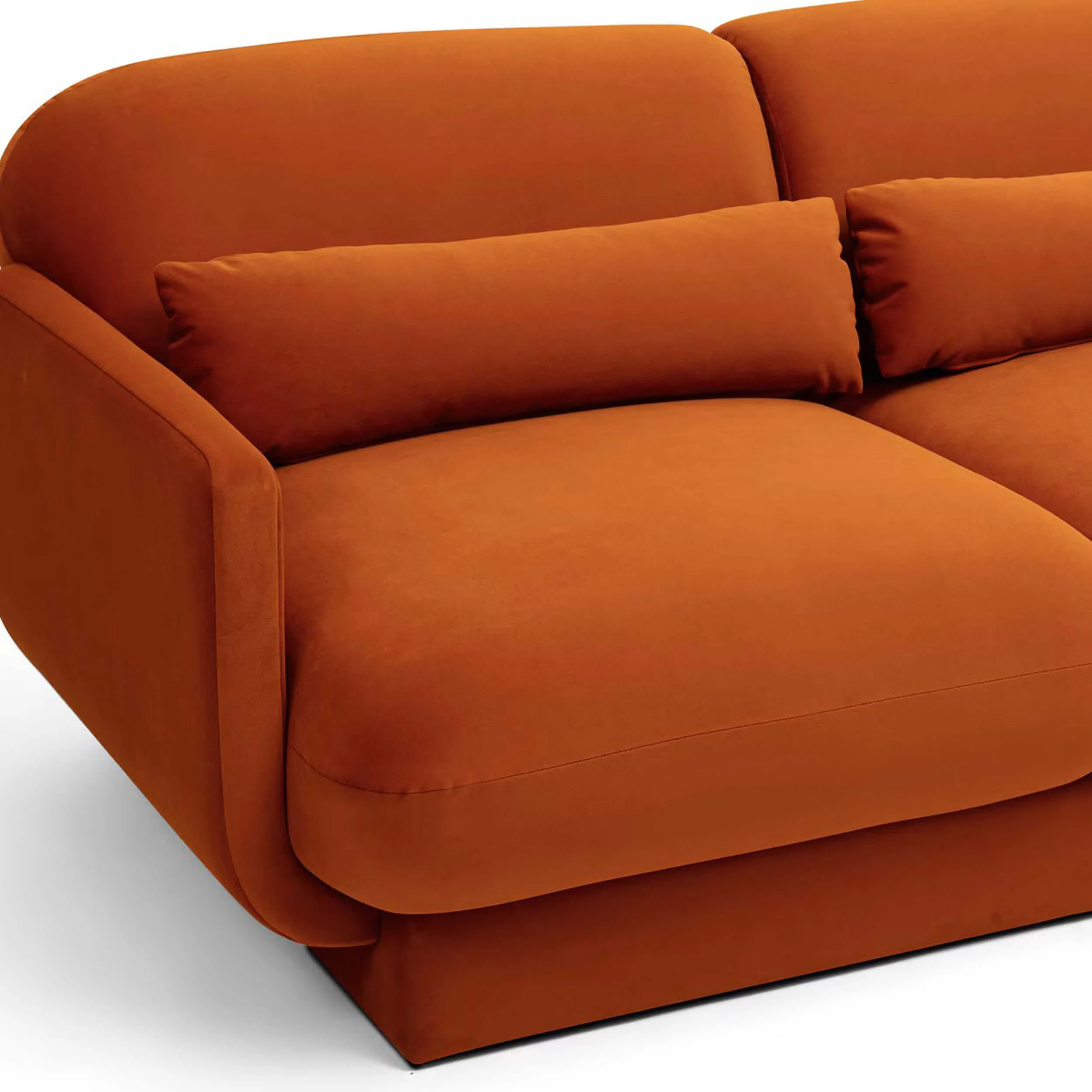Azalea Sofa, Rust Orange - Image 4
