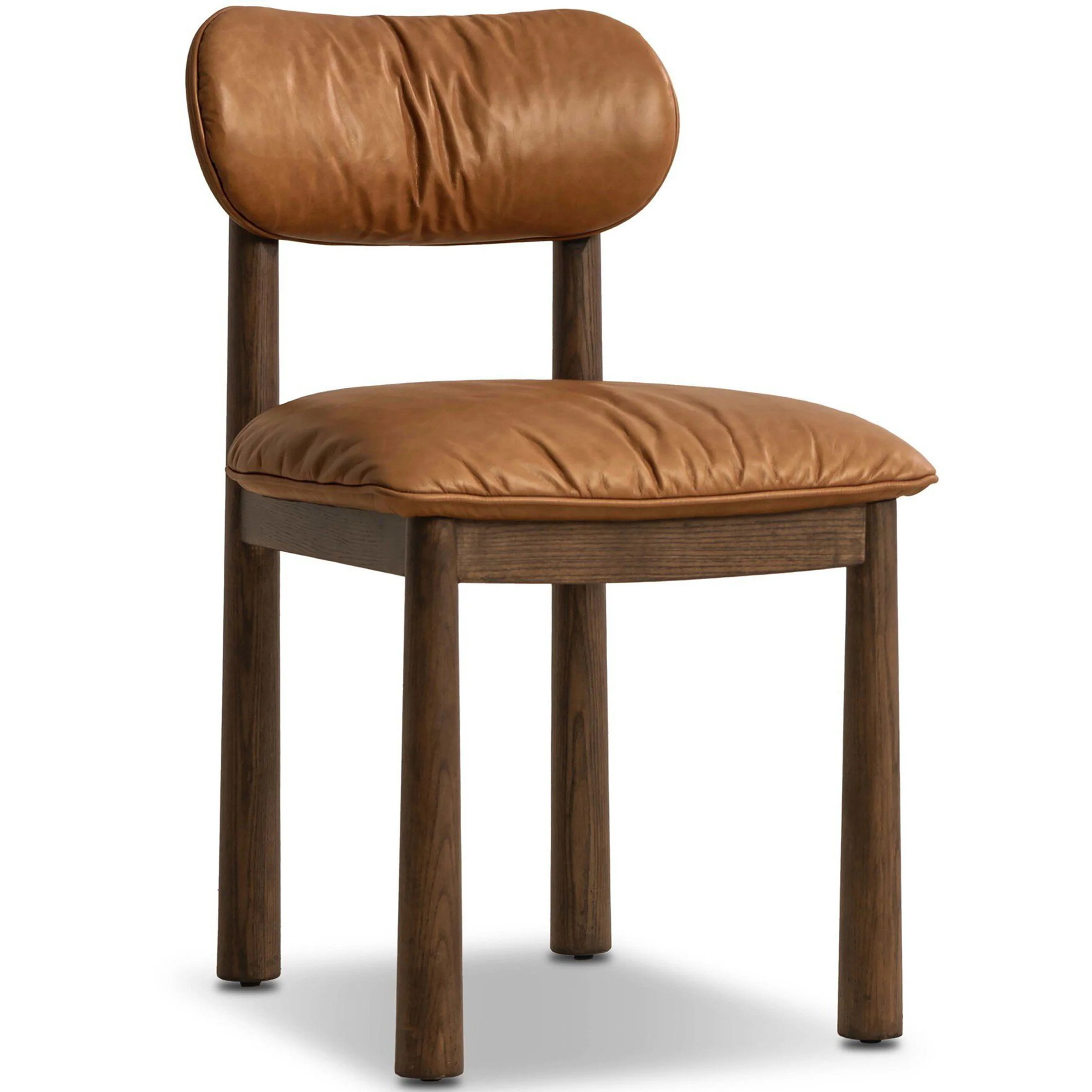 Azaline Leather Dining Chair, Sonoma Butterscotch, Set of 2 by Four Hands