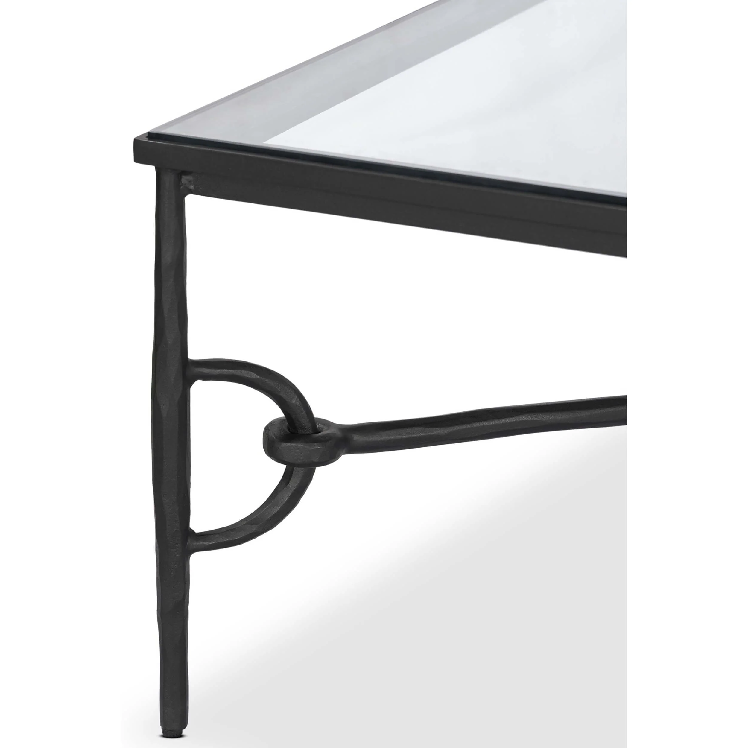 Babylon Coffee Table, Hammered Gunmetal by Four Hands - Image 4