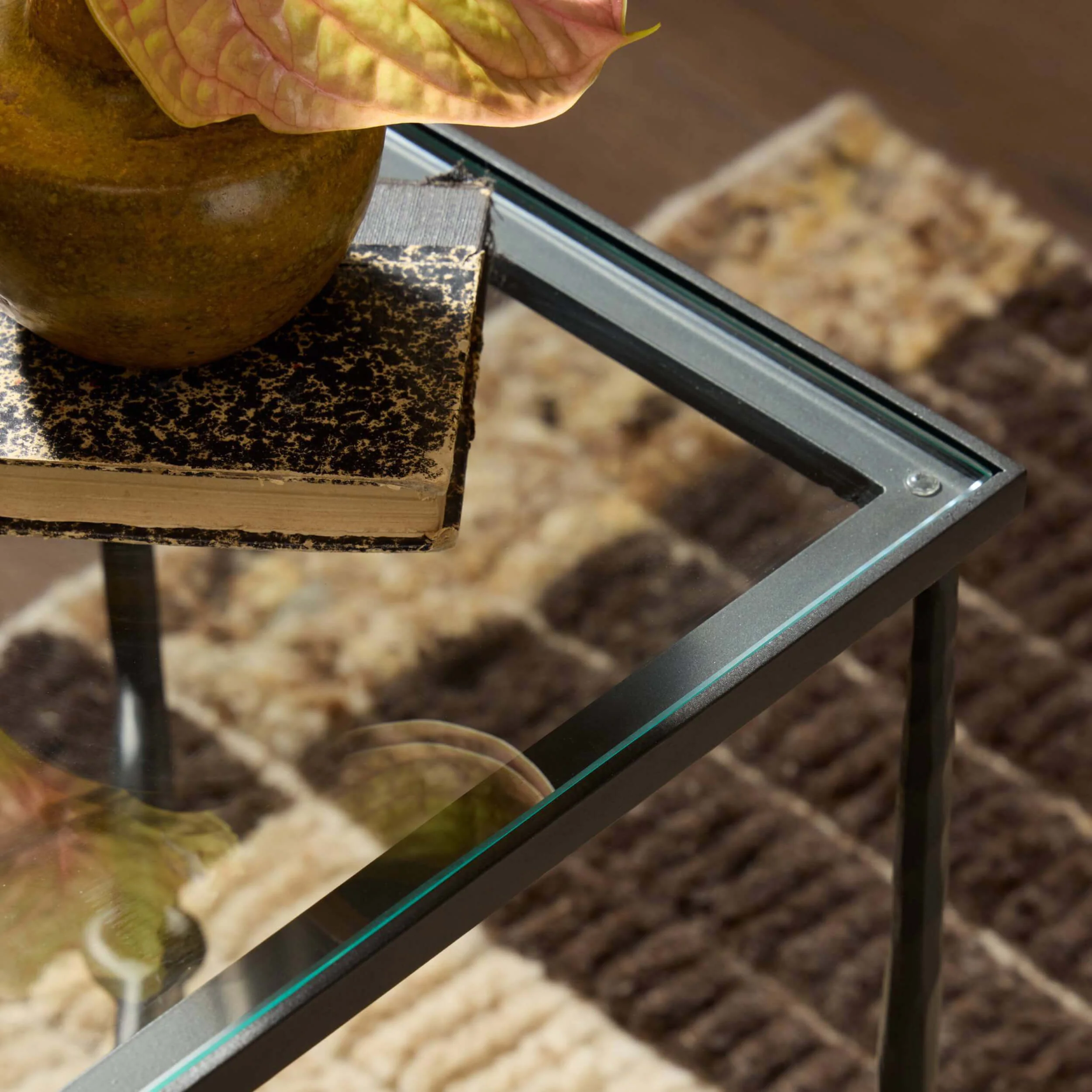 Babylon Small End Table, Gunmetal by Four Hands - Image 4