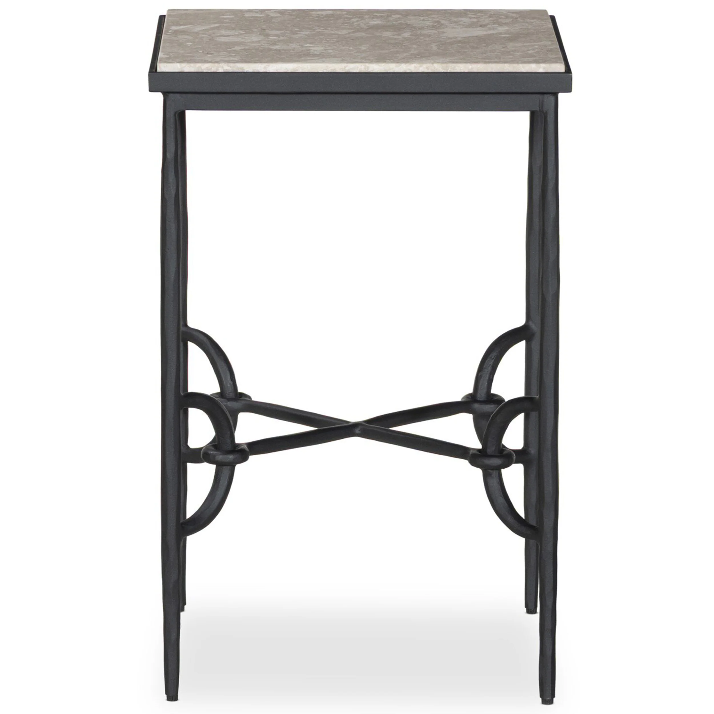 Babylon Small End Table, Lunar Marble by Four Hands - Image 3