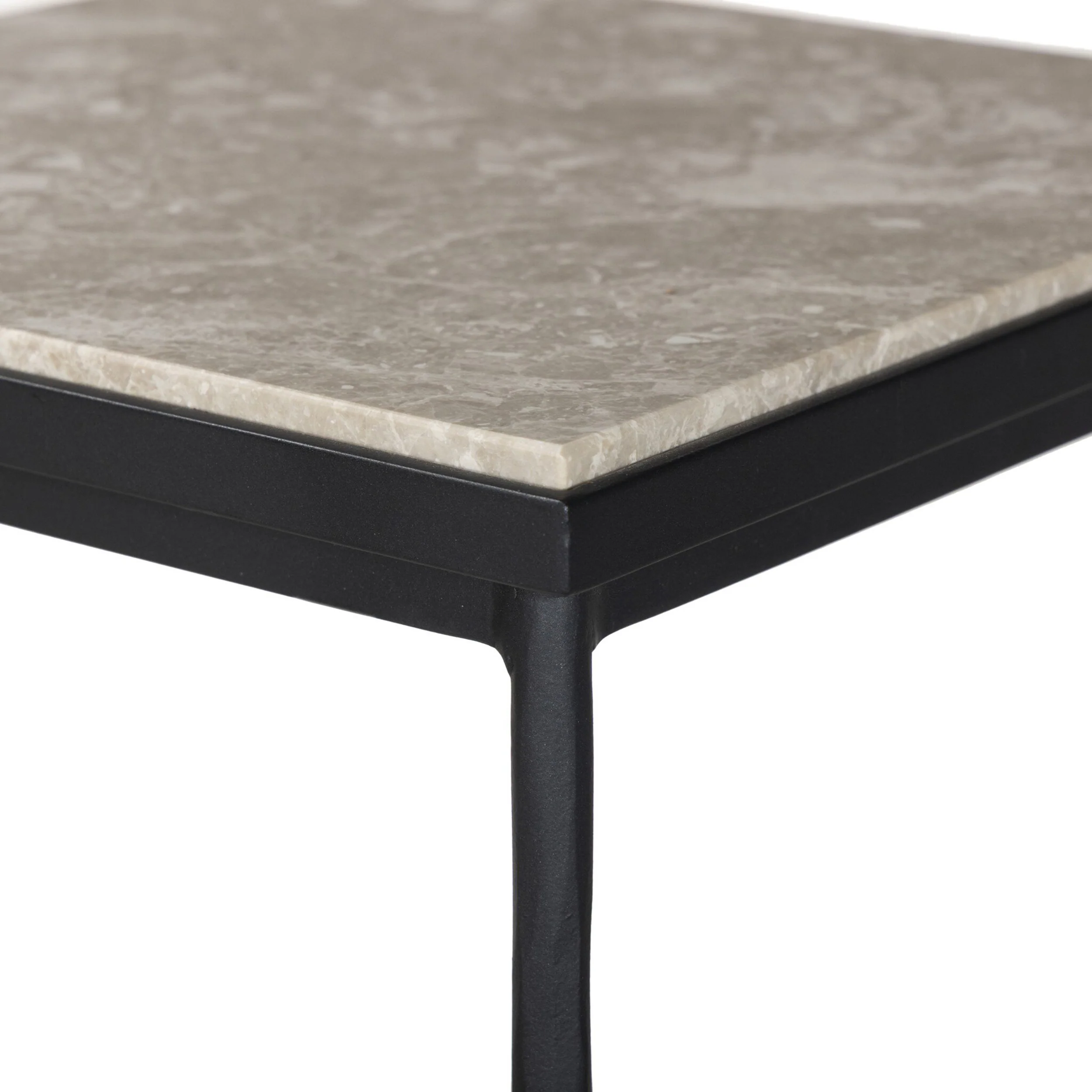 Babylon Small End Table, Lunar Marble by Four Hands - Image 5