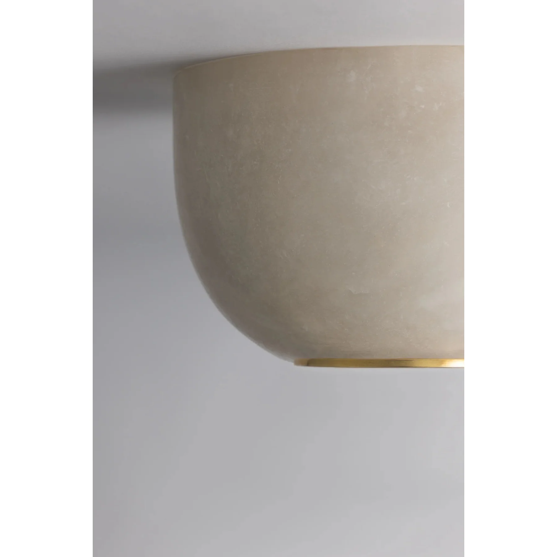 Bains Corner Flush Mount, Aged Brass - Image 2