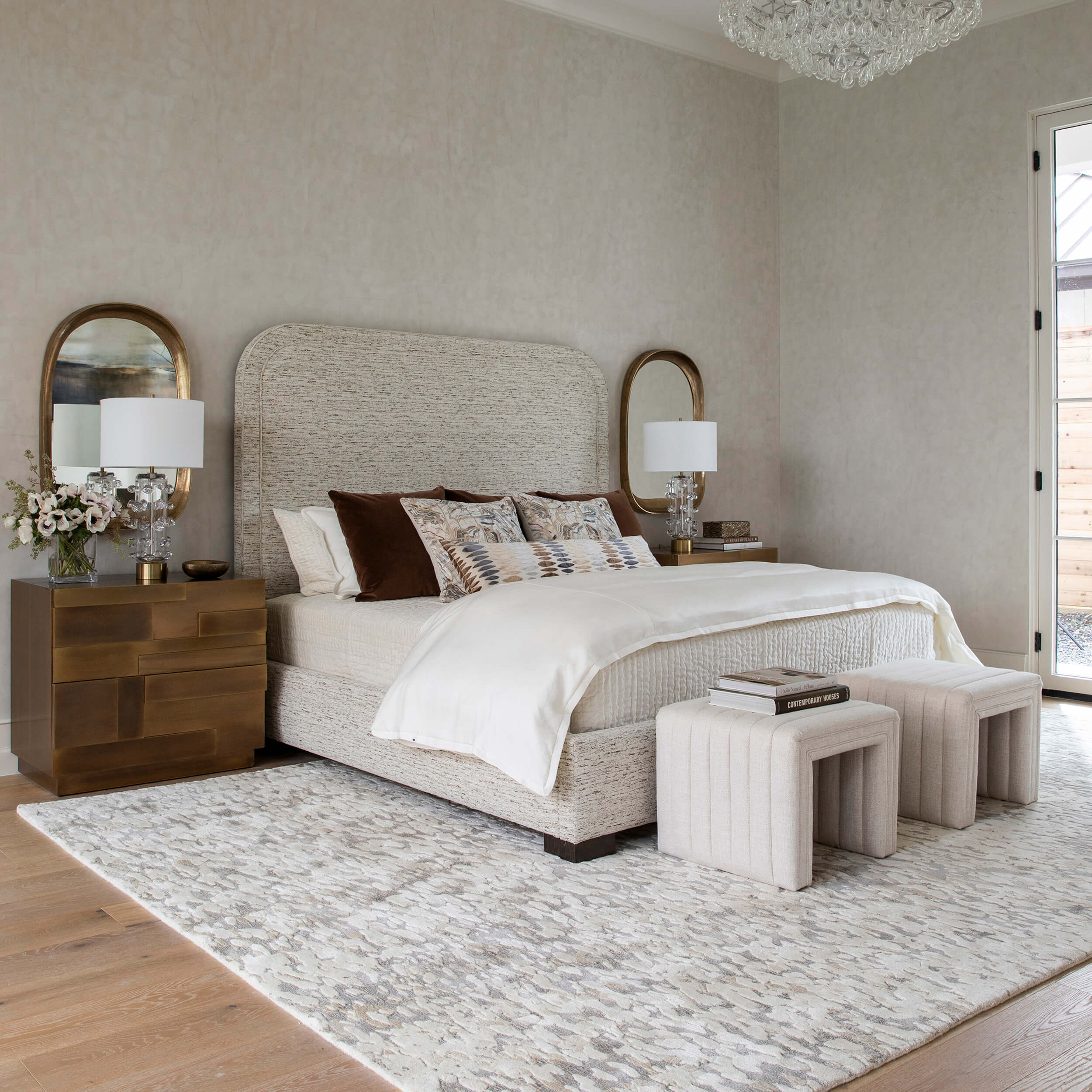 Bari Velvet Sham, Cloud - Image 4