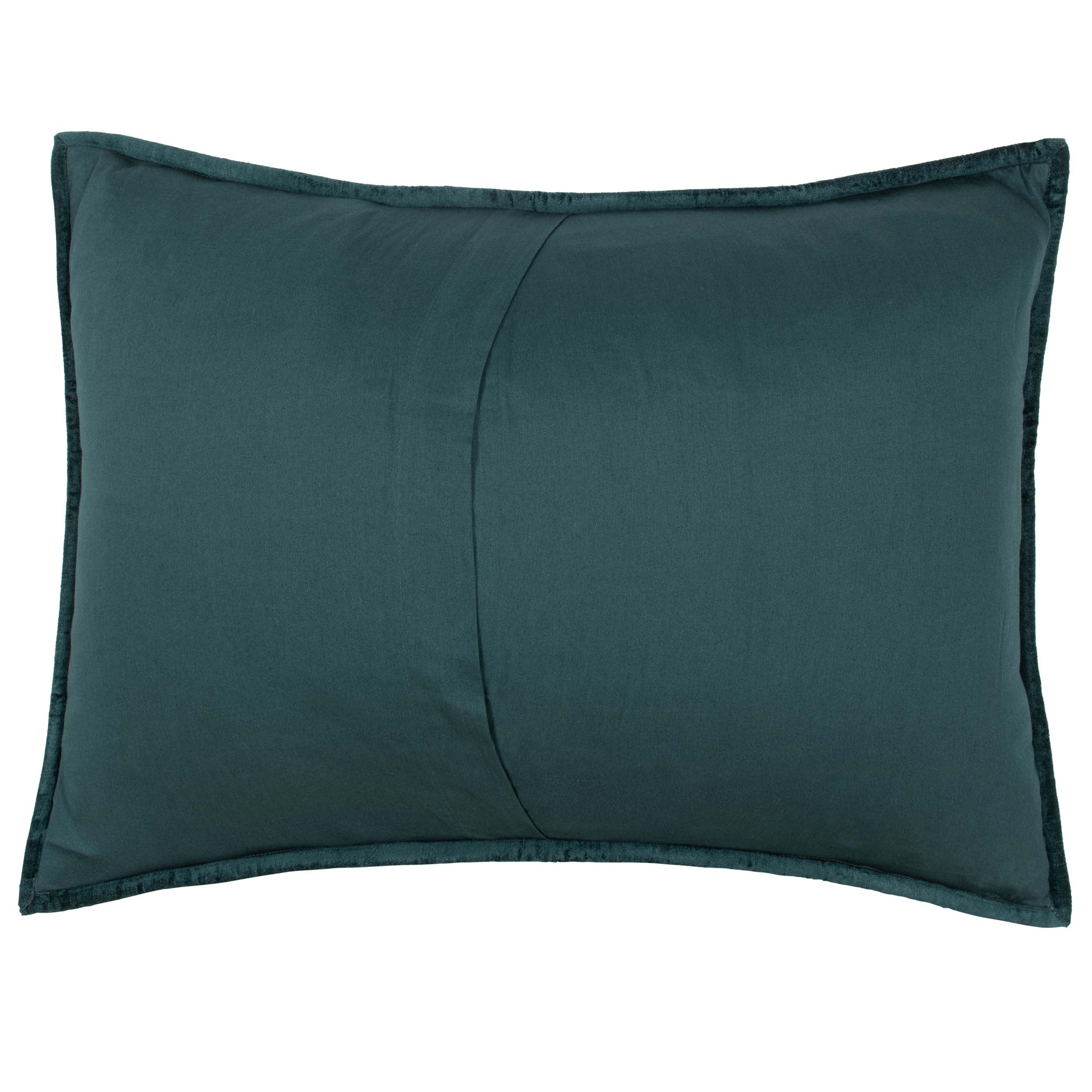 Bari Velvet Sham, Emerald - Image 2