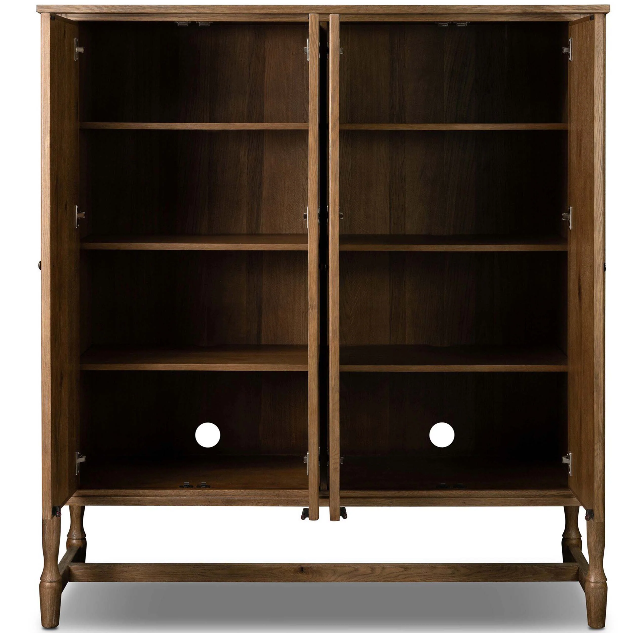 Bari Wide Cabinet, Weathered Oak by Amber Lewis x Four Hands - Image 5