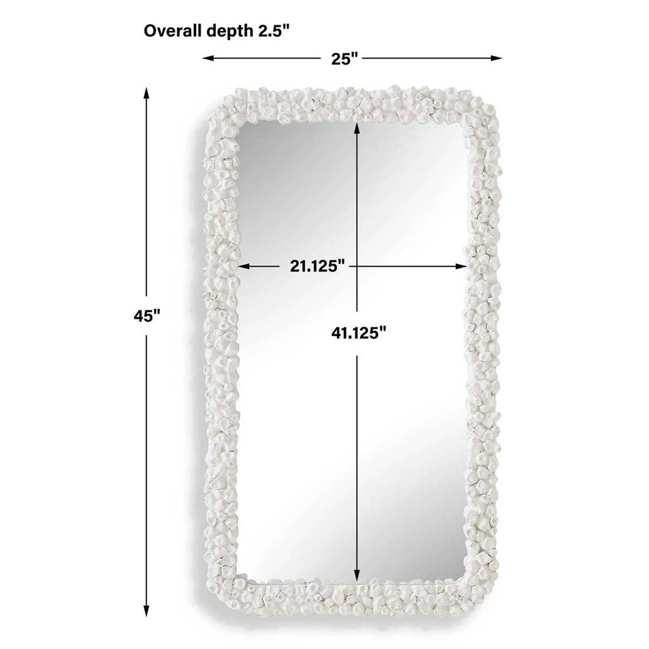 Barnacle Mirror, White - Image 4