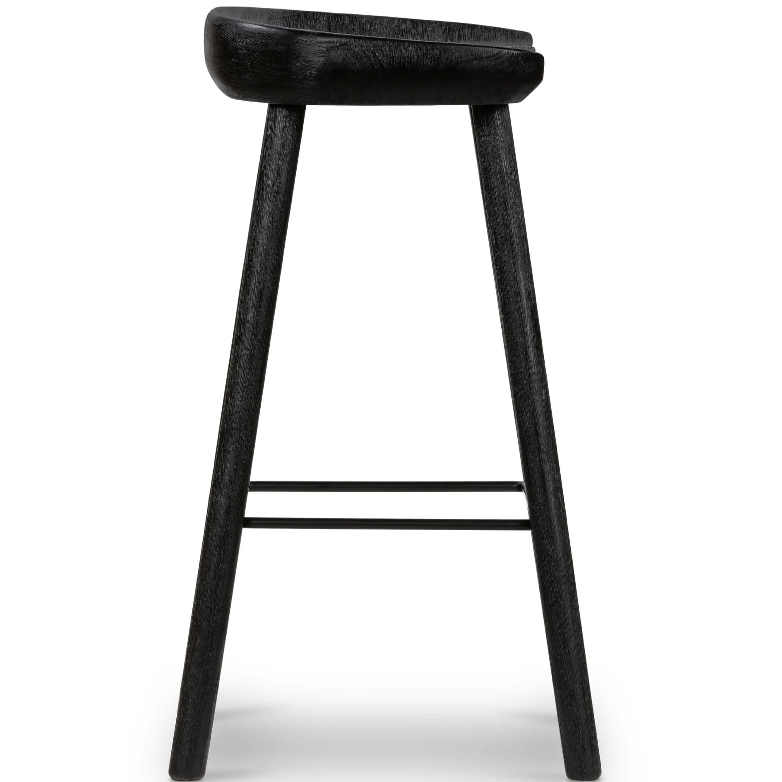 Barrett Counter Stool, Matte Black by Four Hands - Image 3