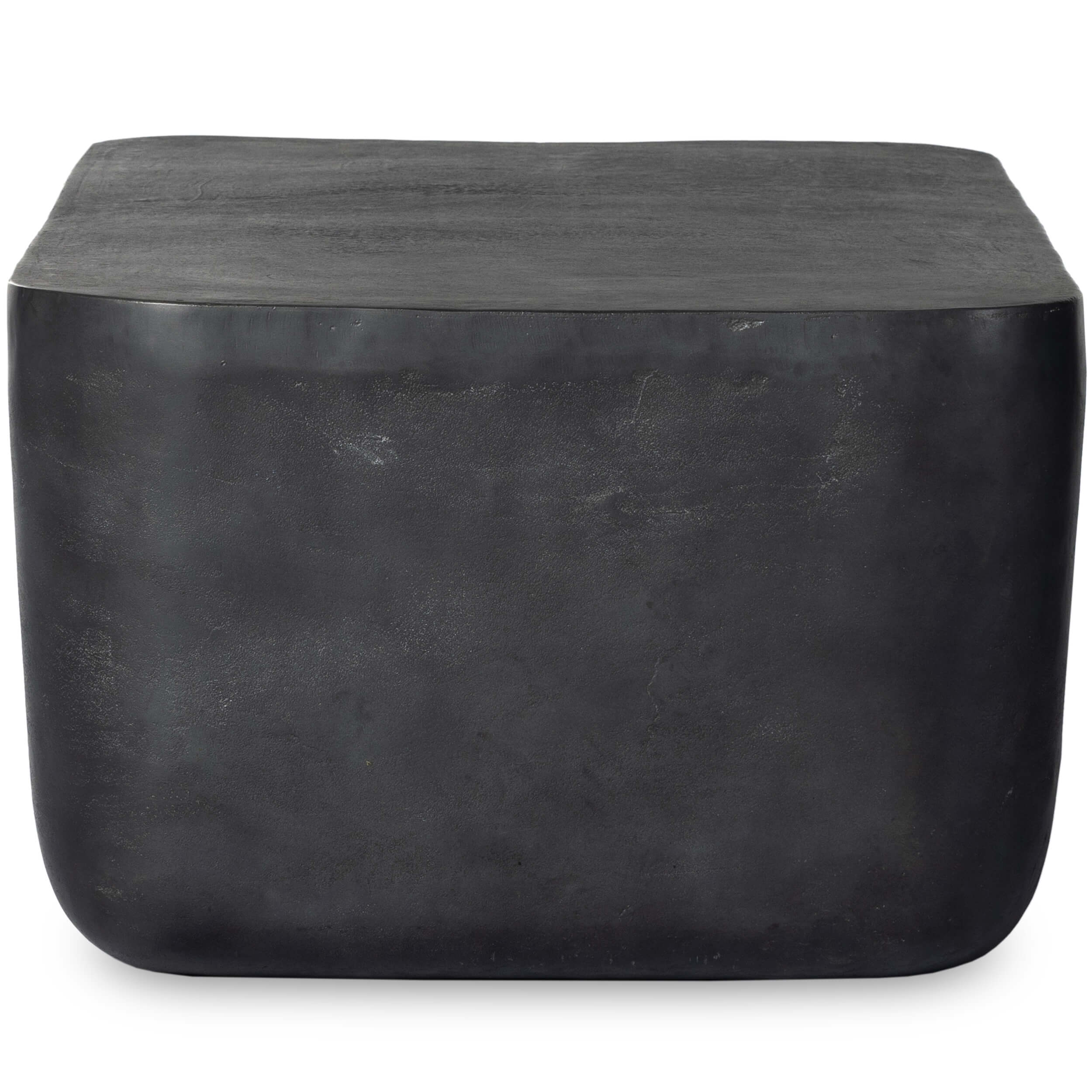 Basil Outdoor Rectangular Coffee Table, Aged Grey by Four Hands - Image 2