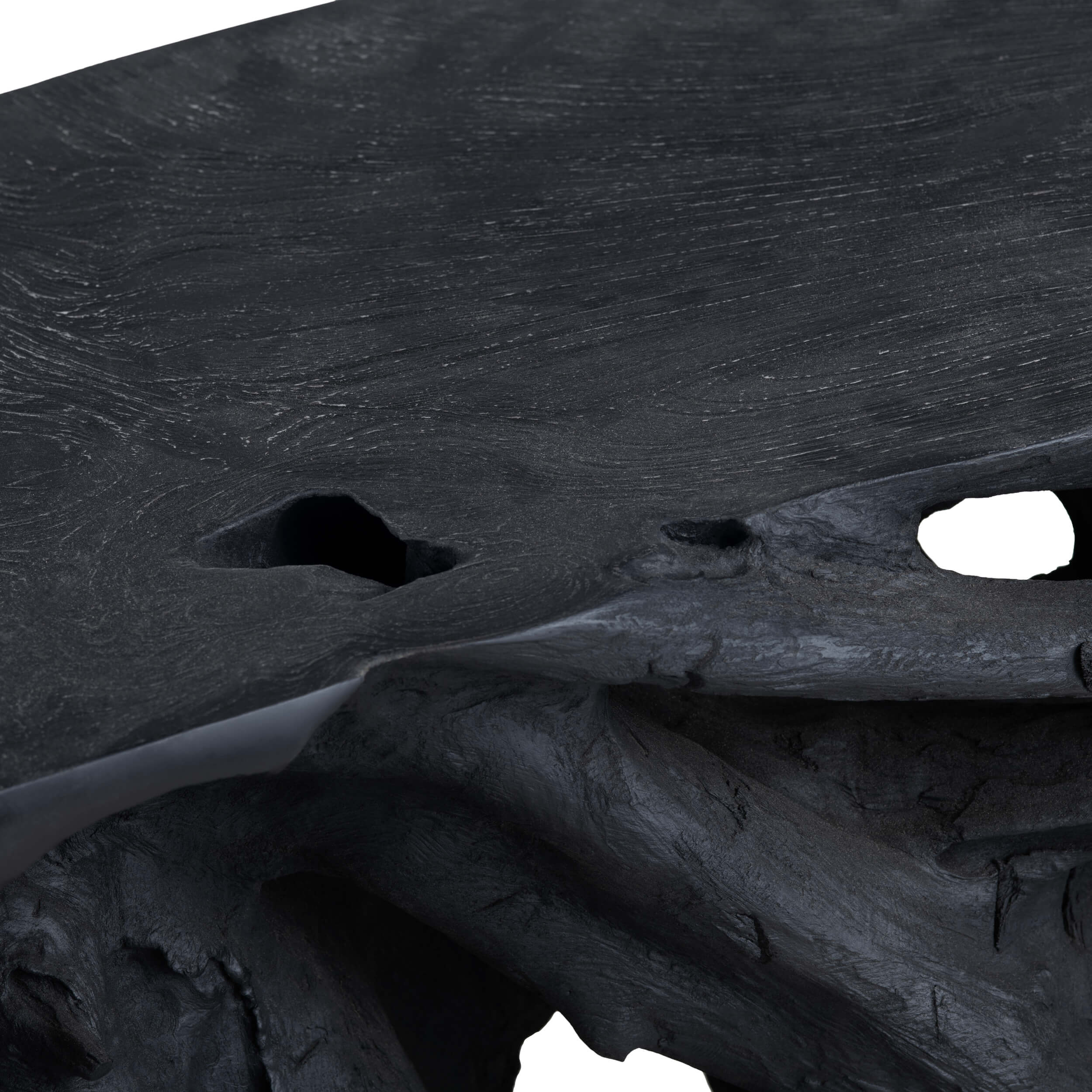 Batu Teak Root Console, Black - Image 3