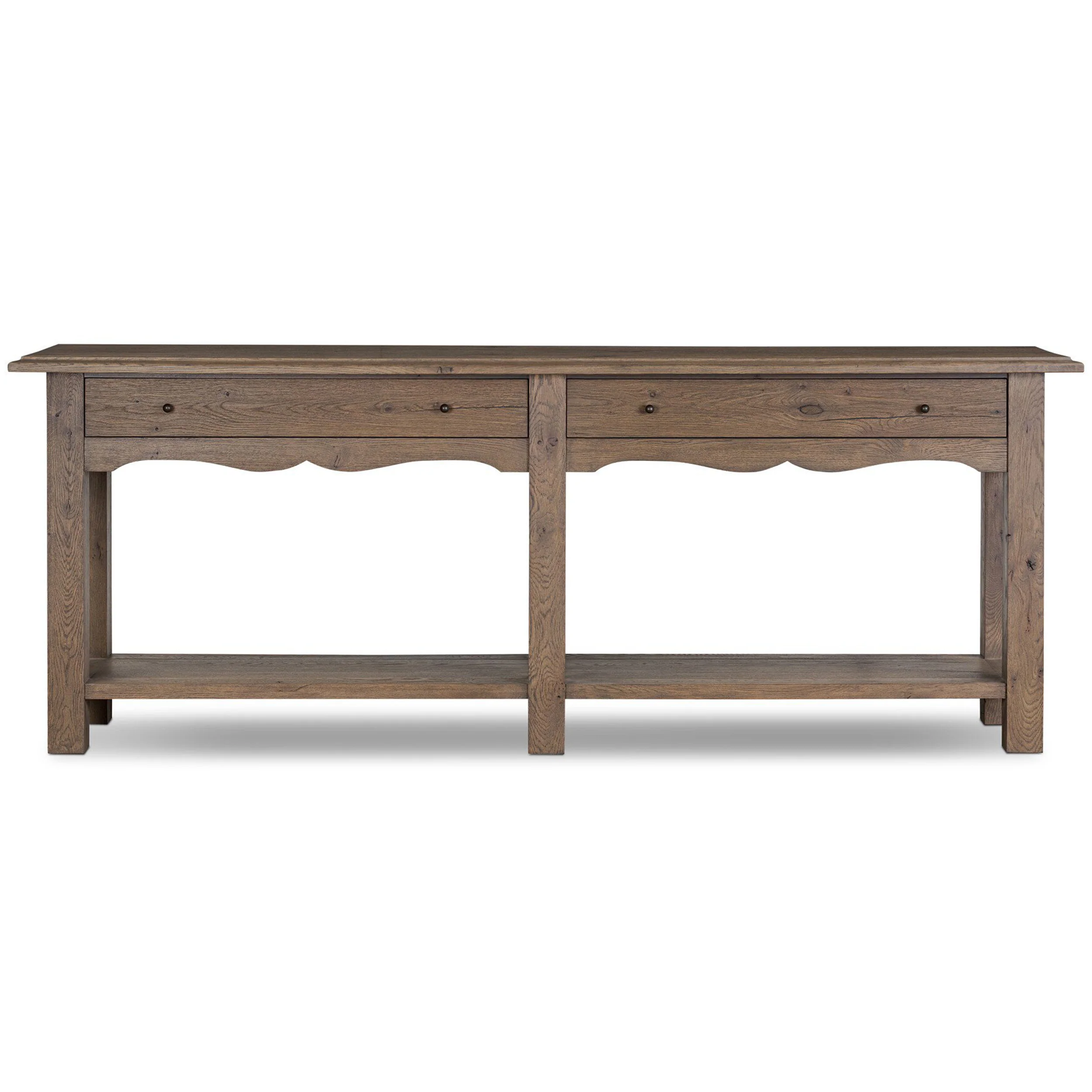 Bayla Console Table, Brown Oak by Amber Lewis x Four Hands - Image 2
