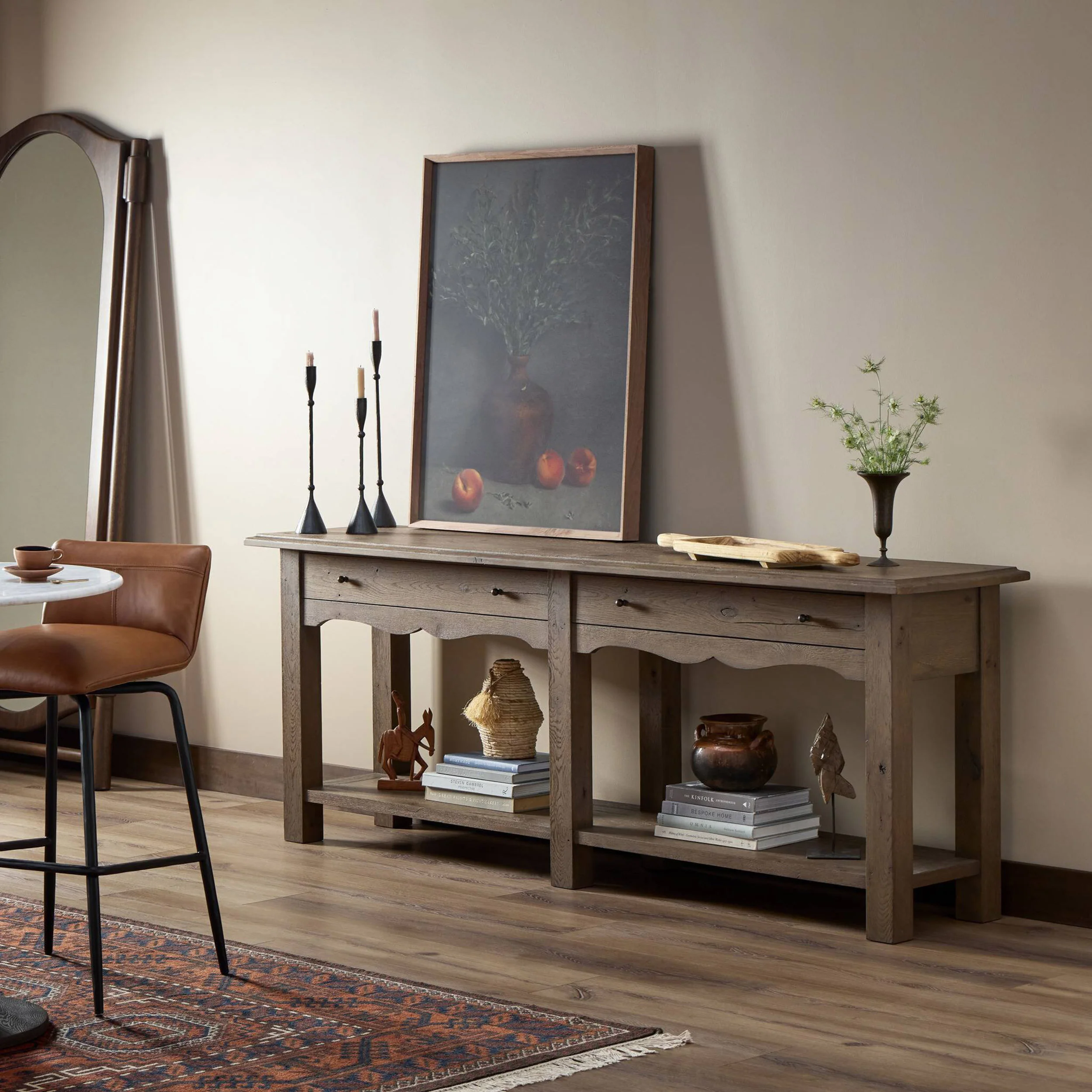 Bayla Console Table, Brown Oak by Amber Lewis x Four Hands - Image 7